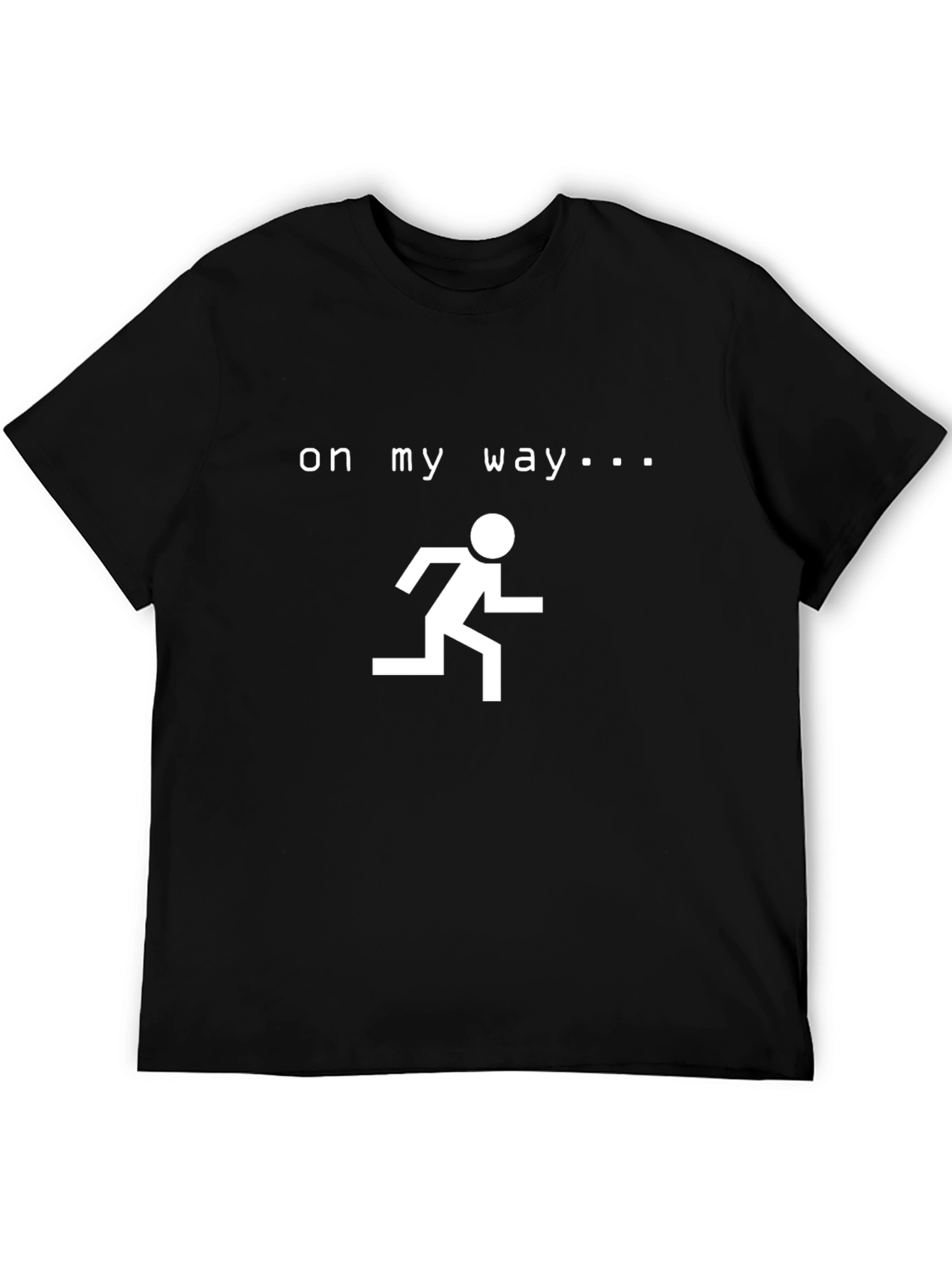 Camiseta Negra Hombre - On My Way
