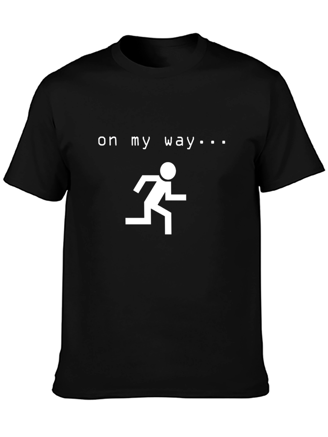 Camiseta Negra Hombre - On My Way