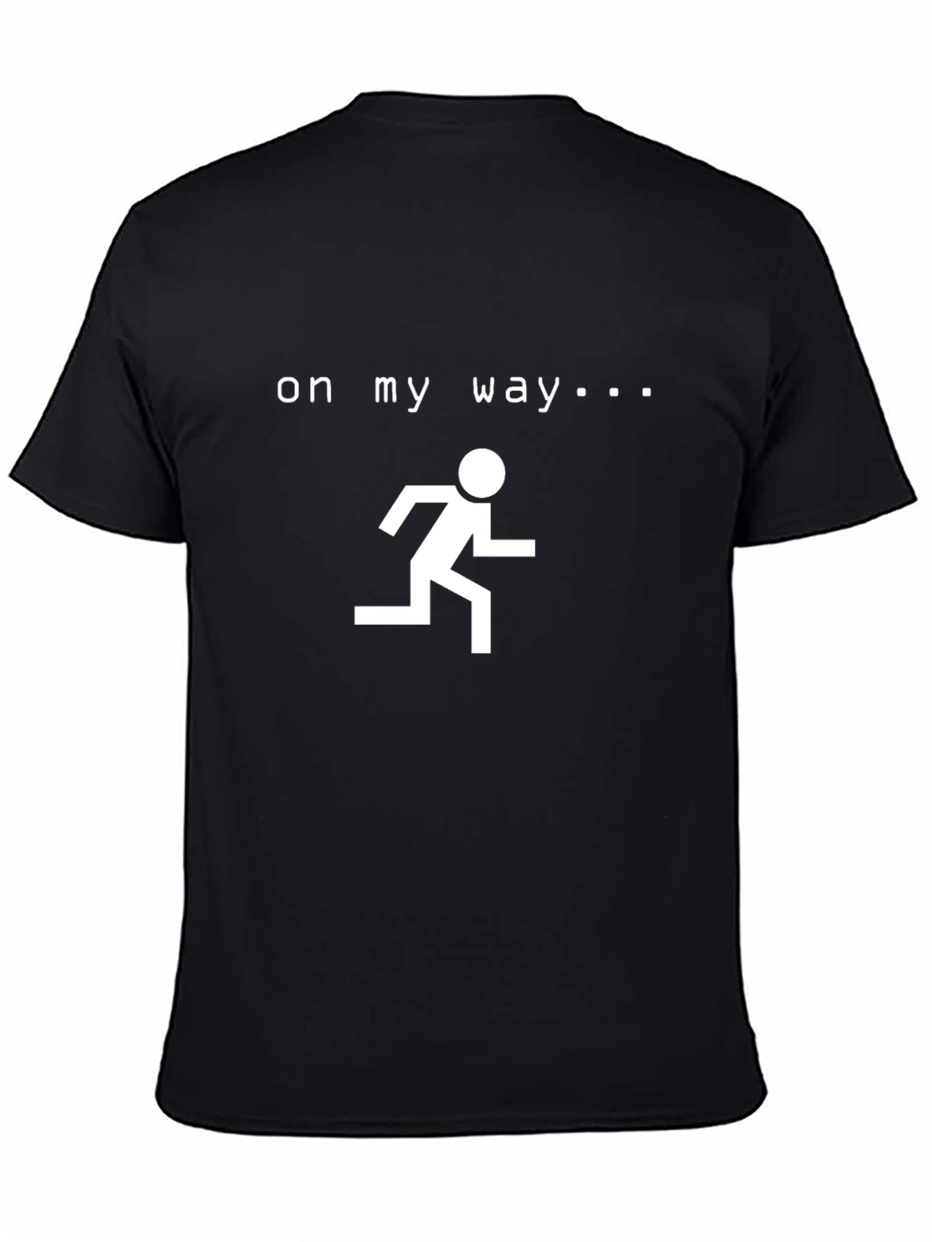 Camiseta Negra Hombre - On My Way
