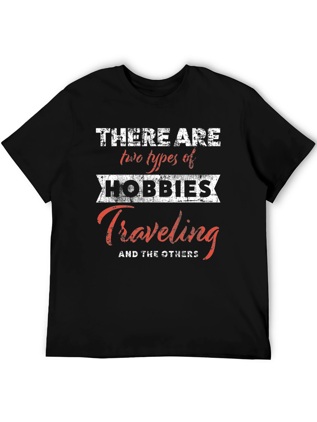 Camiseta Negra Hobbies Viajes