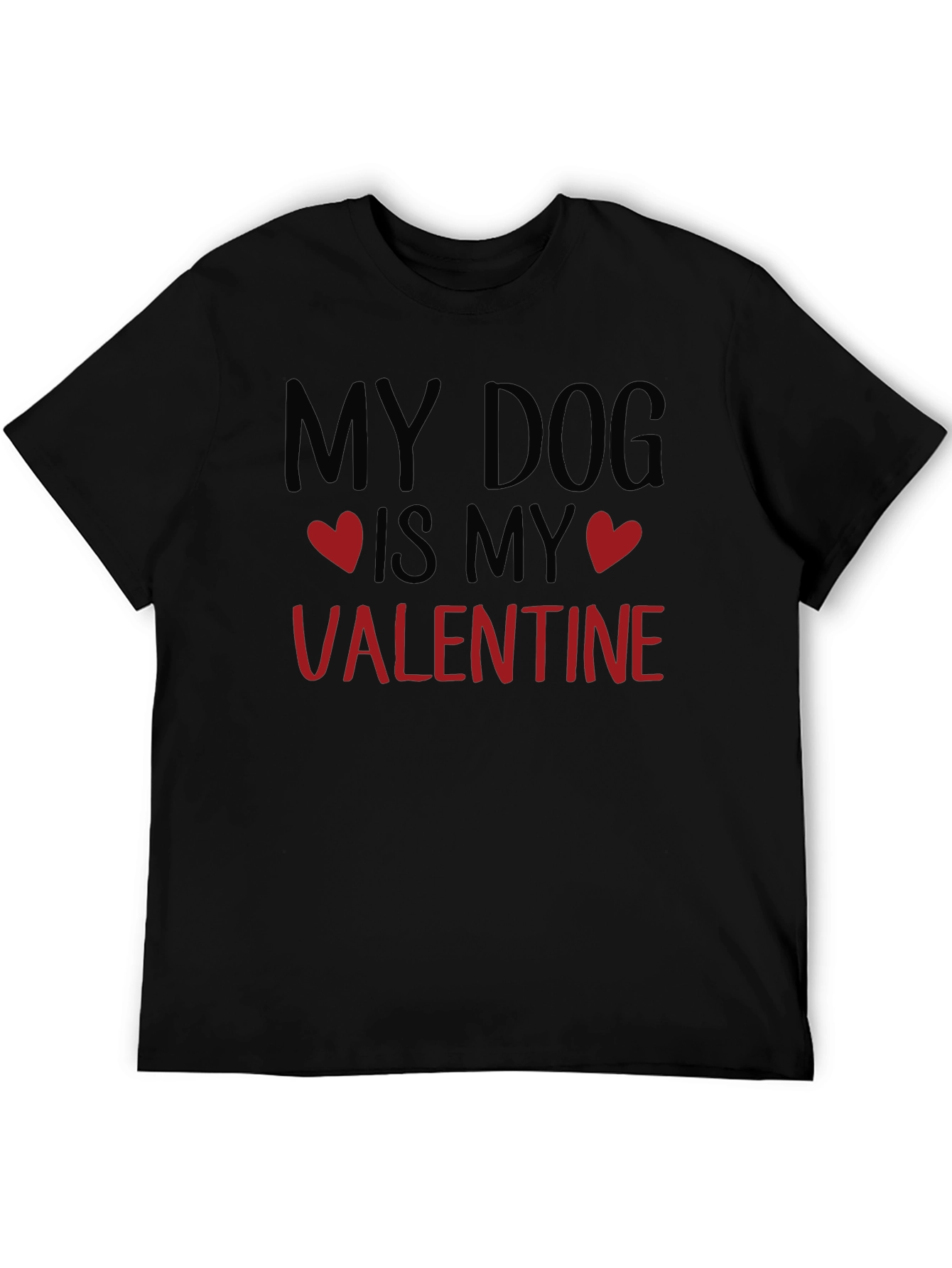 Camiseta Negra My Dog is My Valentine