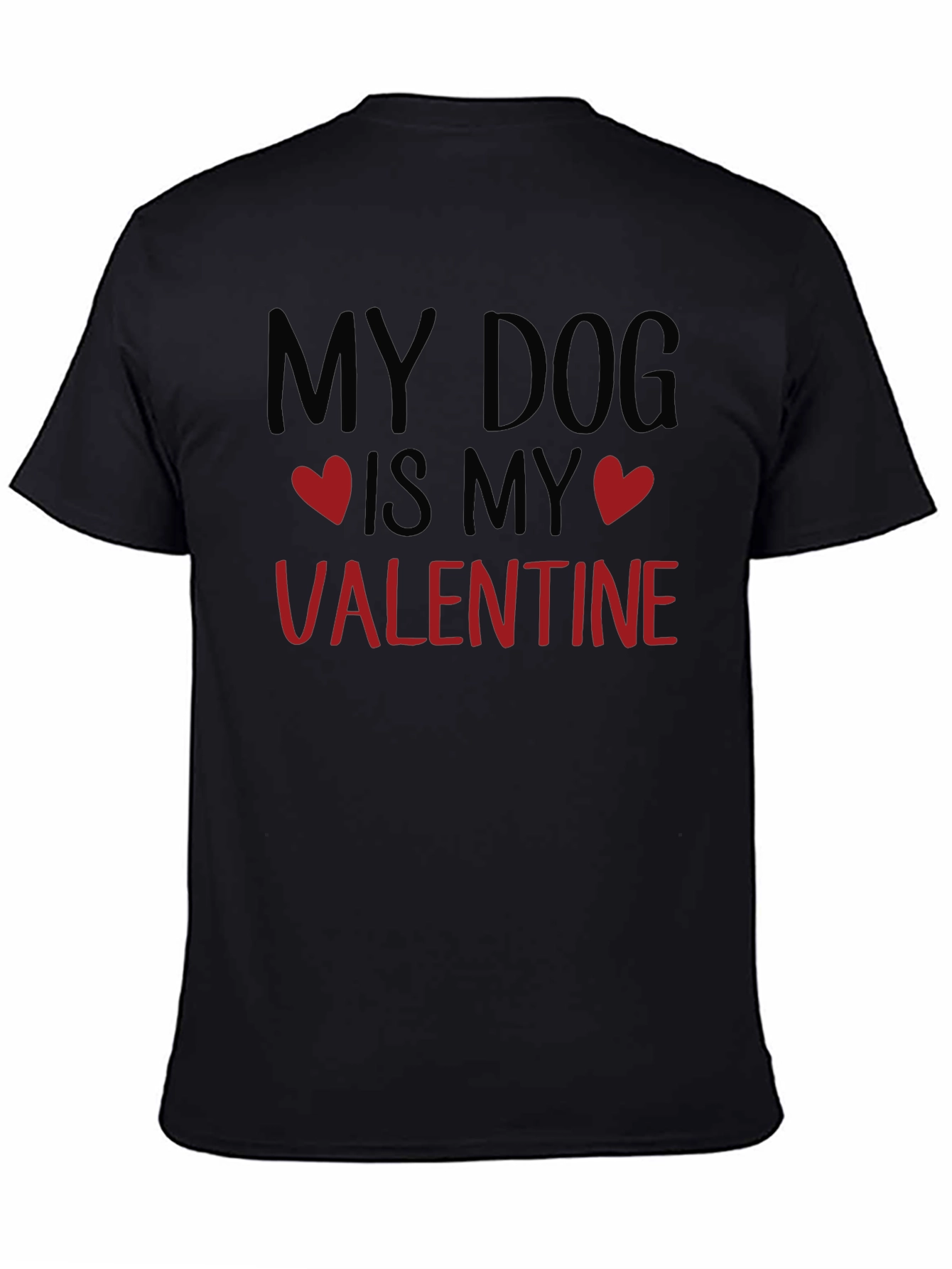 Camiseta Negra My Dog is My Valentine