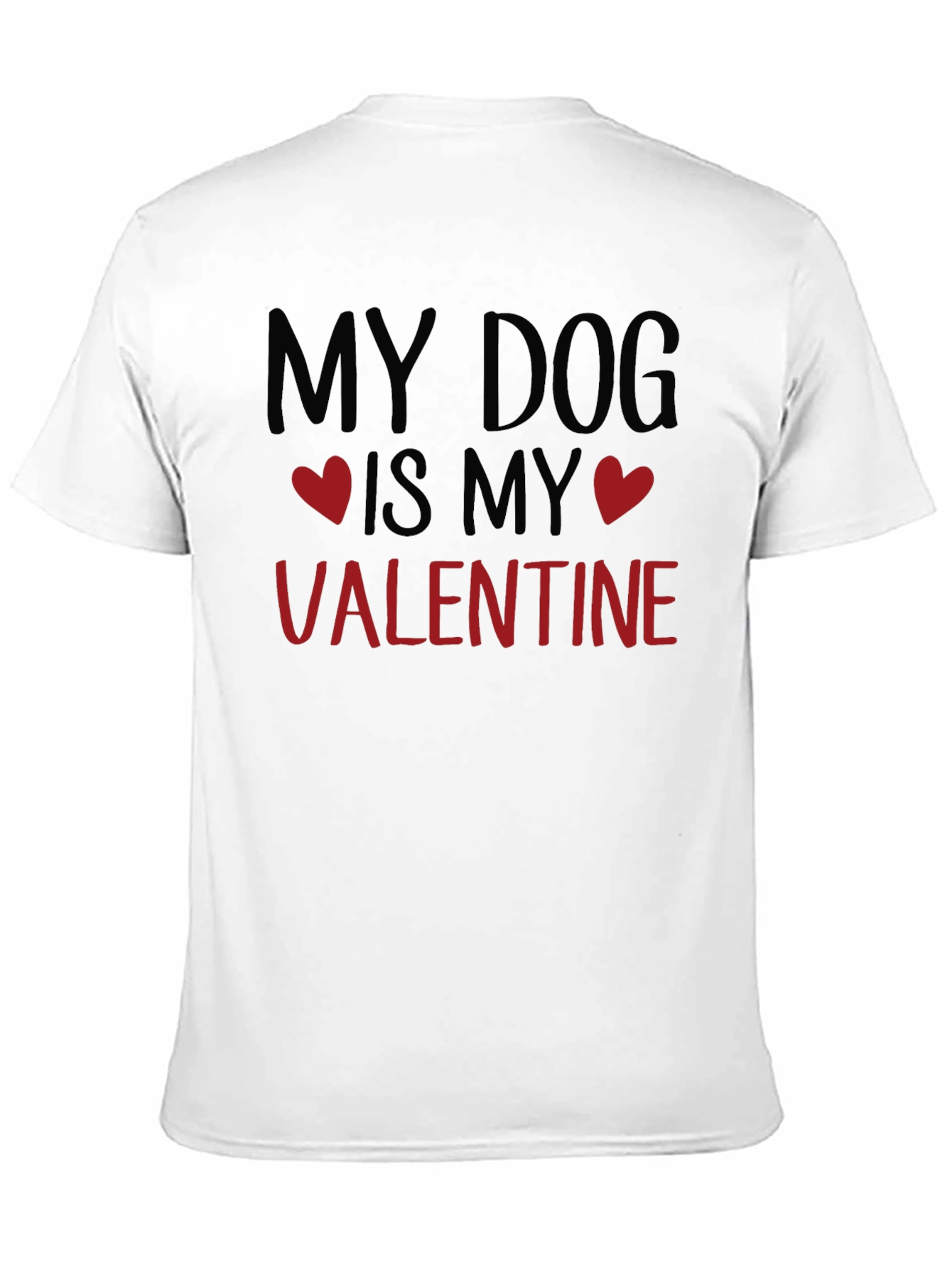 Camiseta Negra My Dog is My Valentine