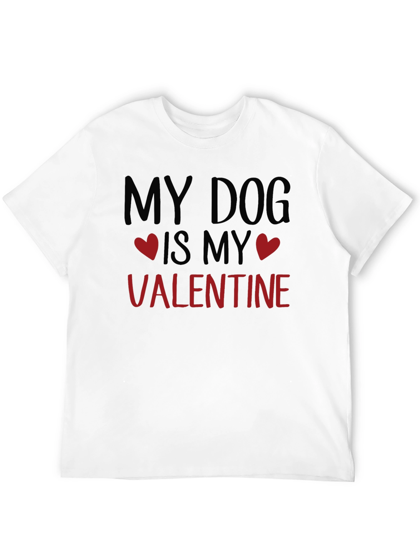 Camiseta Negra My Dog is My Valentine