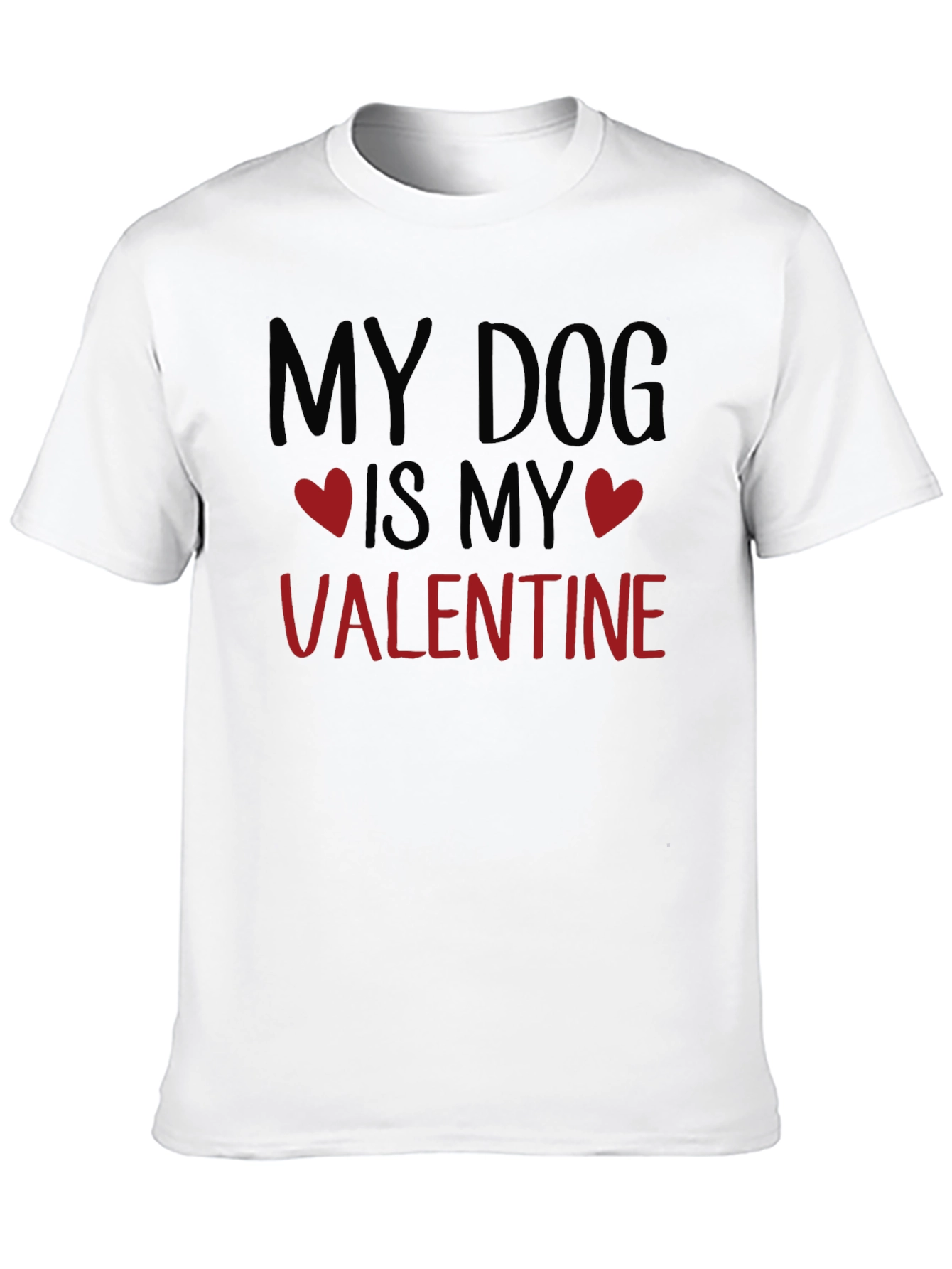 Camiseta Negra My Dog is My Valentine