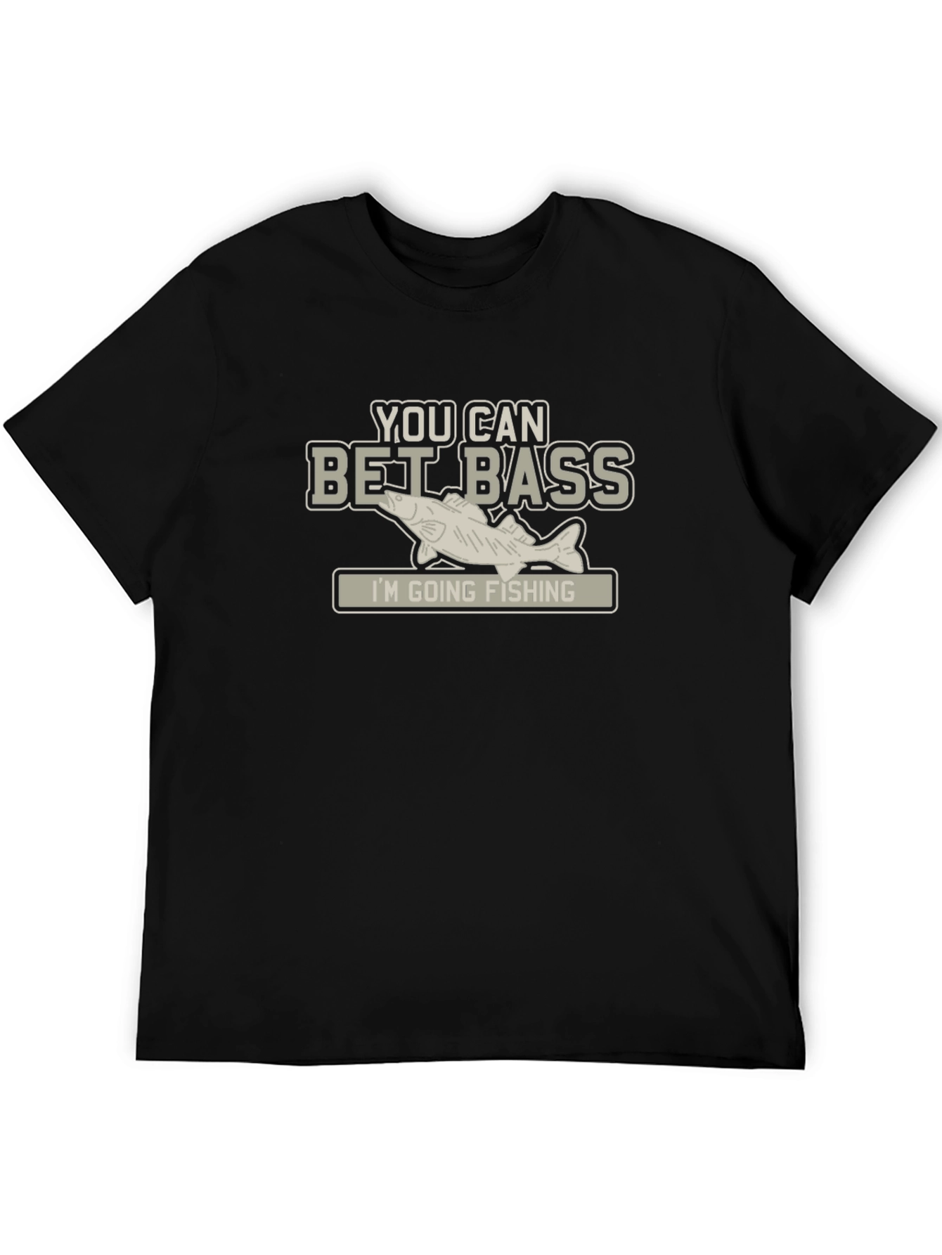 Camiseta Negra con Diseño de Pesca Bet Bass