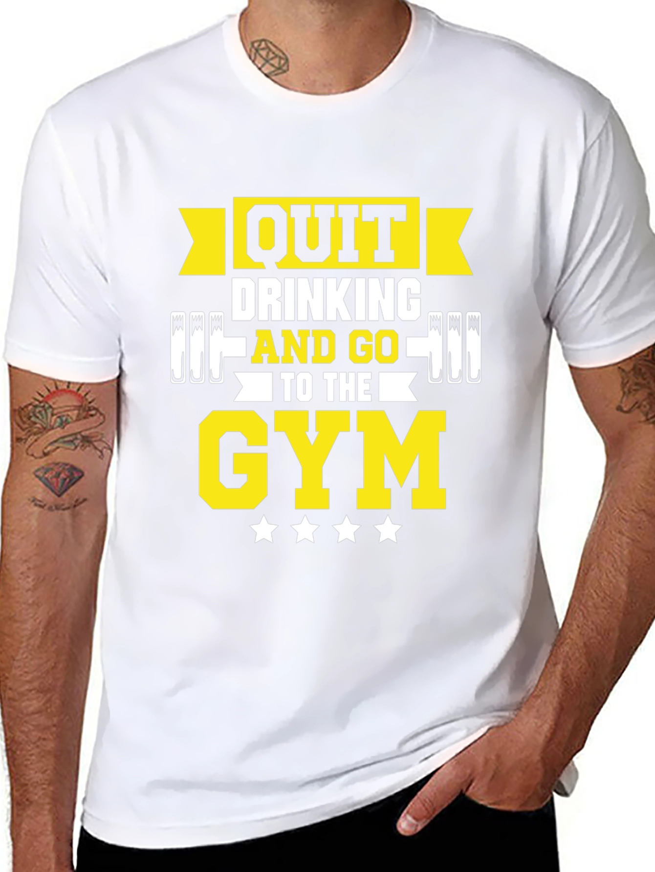Camiseta Negra Gym Motivacional