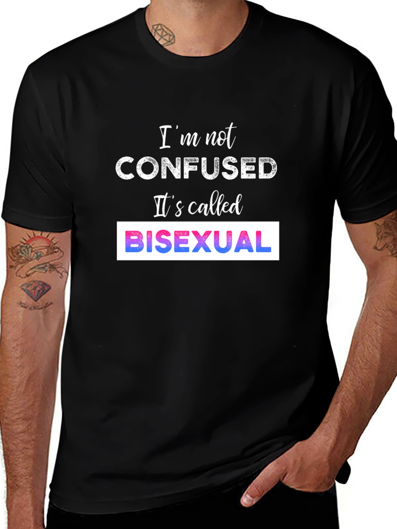 Camiseta Bisexual - No Estoy Confundido
