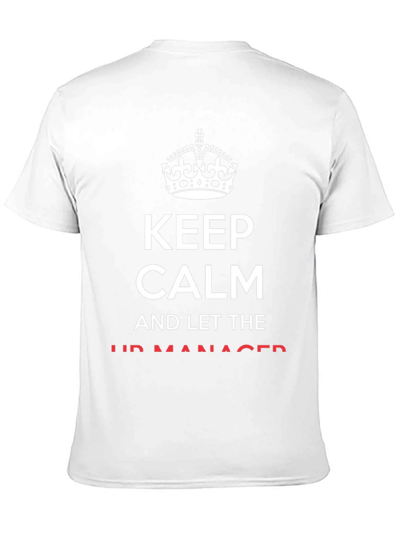 Camiseta Negra Keep Calm para el Jefe
