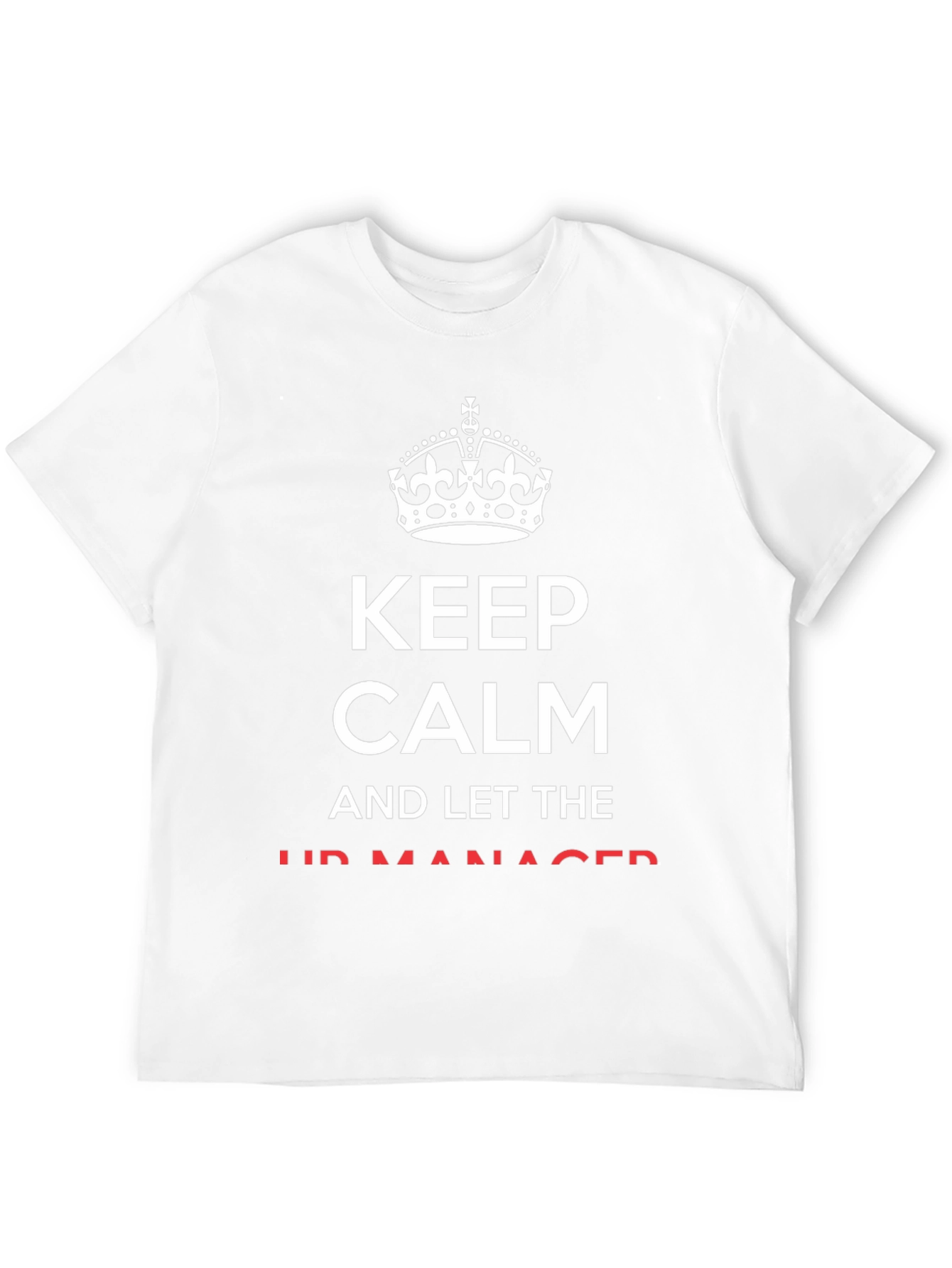 Camiseta Negra Keep Calm para el Jefe