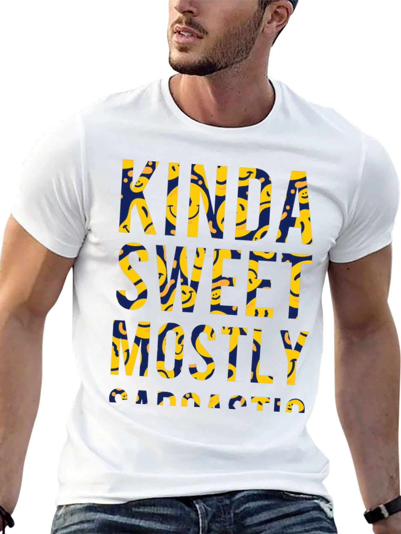 Camiseta Negra: Kinda Sweet Mostly Sarcastic
