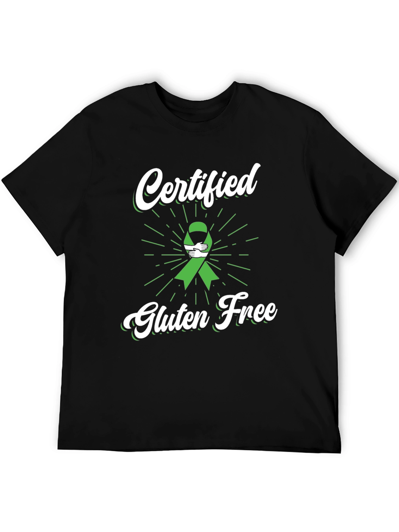 Camiseta Negra Certificado Libre de Gluten