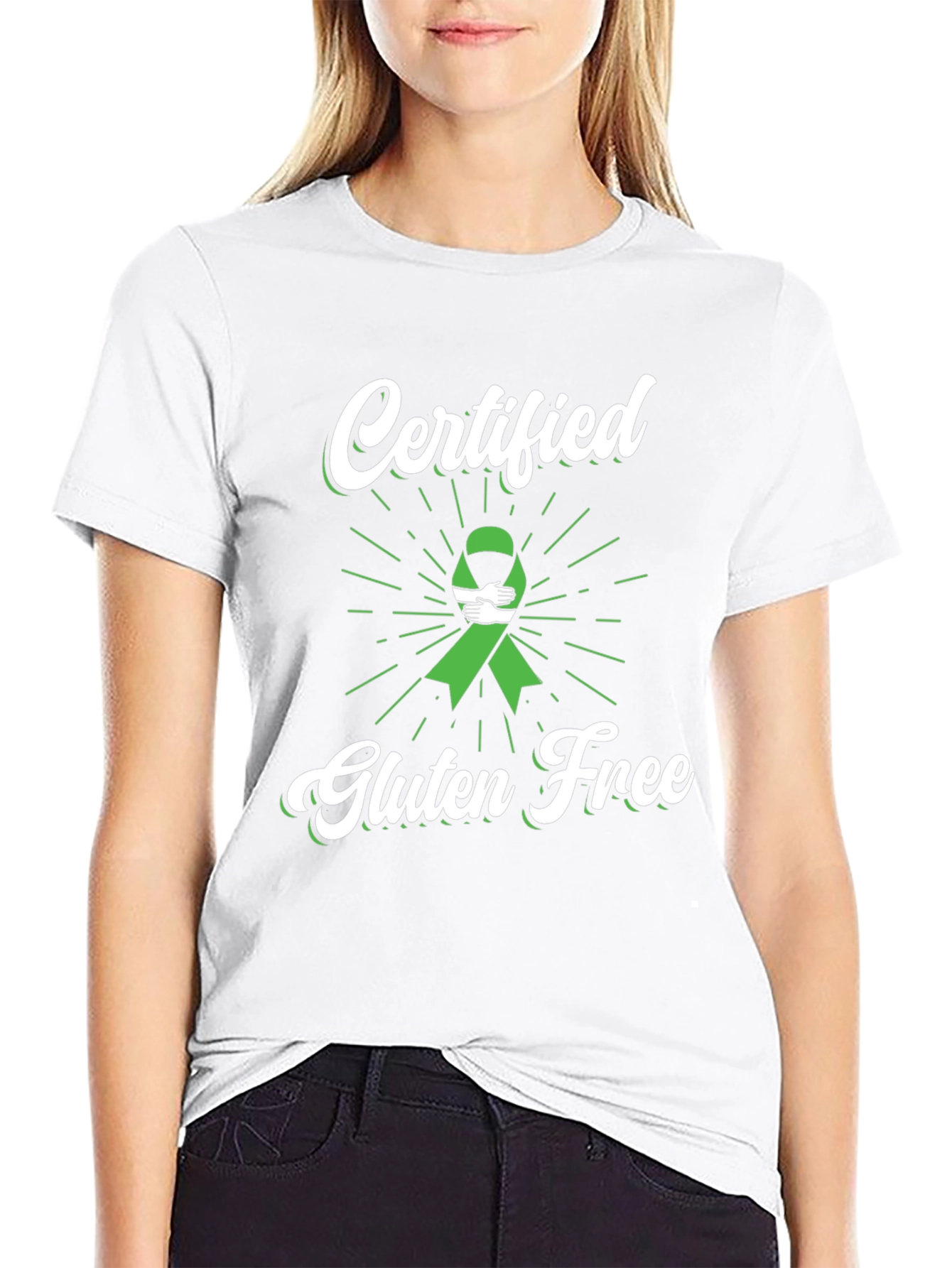 Camiseta Negra Certificado Libre de Gluten