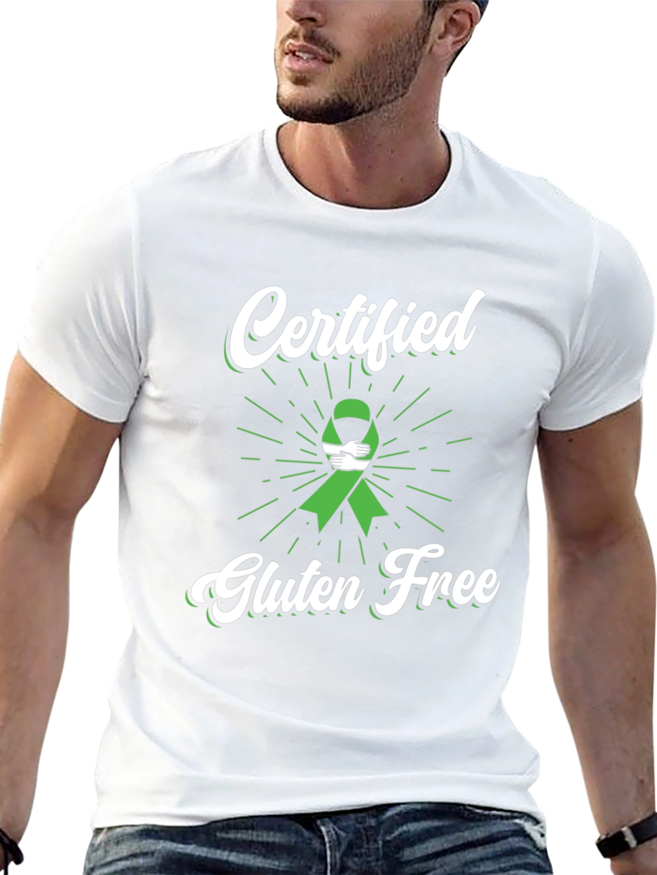 Camiseta Negra Certificado Libre de Gluten