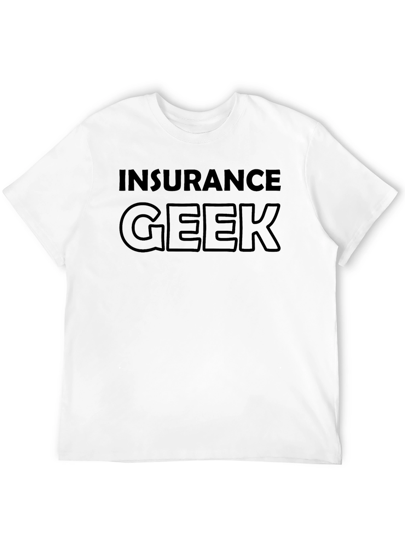 Camiseta Negra Insurance Geek - Estilo Casual