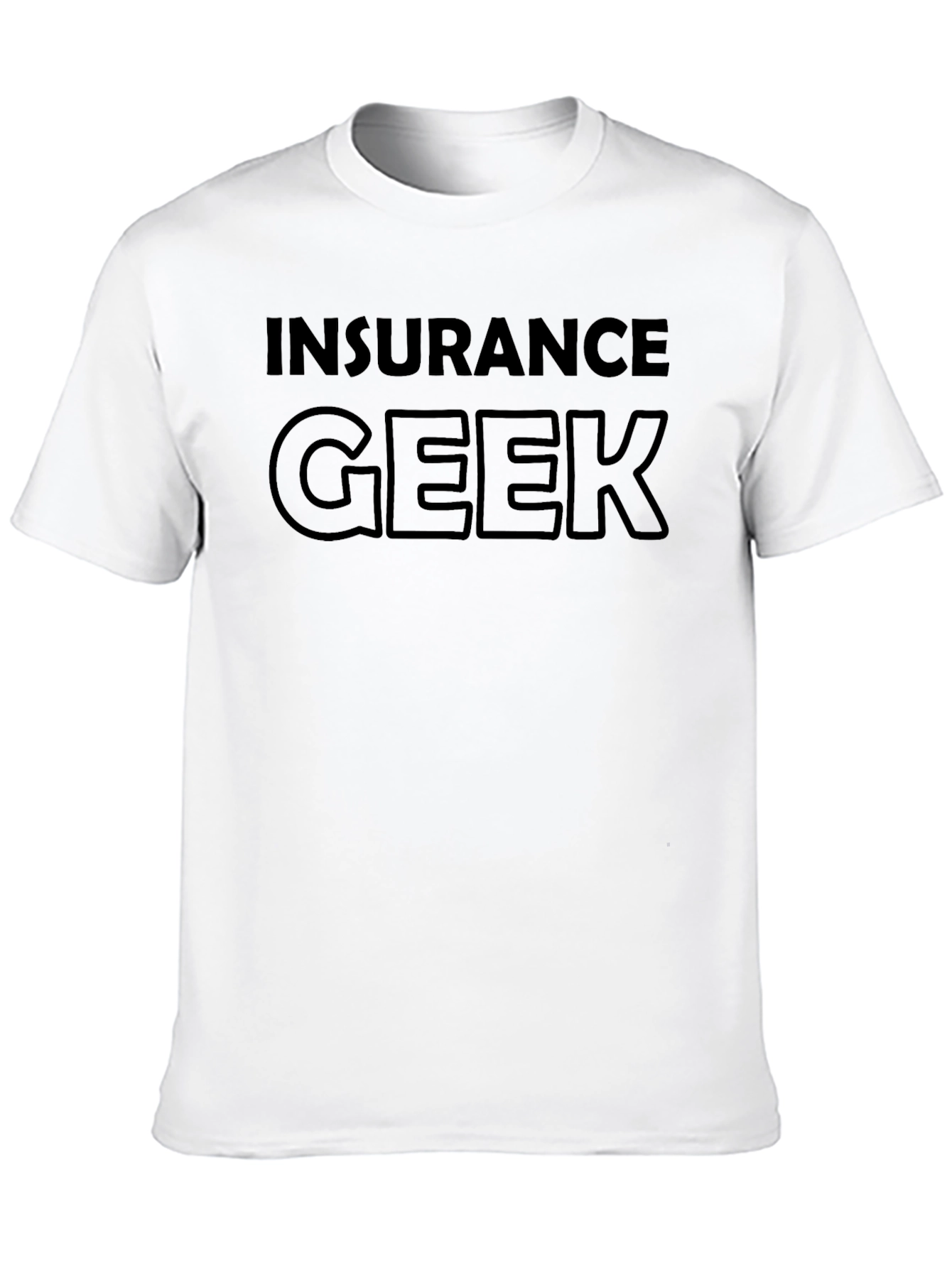 Camiseta Negra Insurance Geek - Estilo Casual
