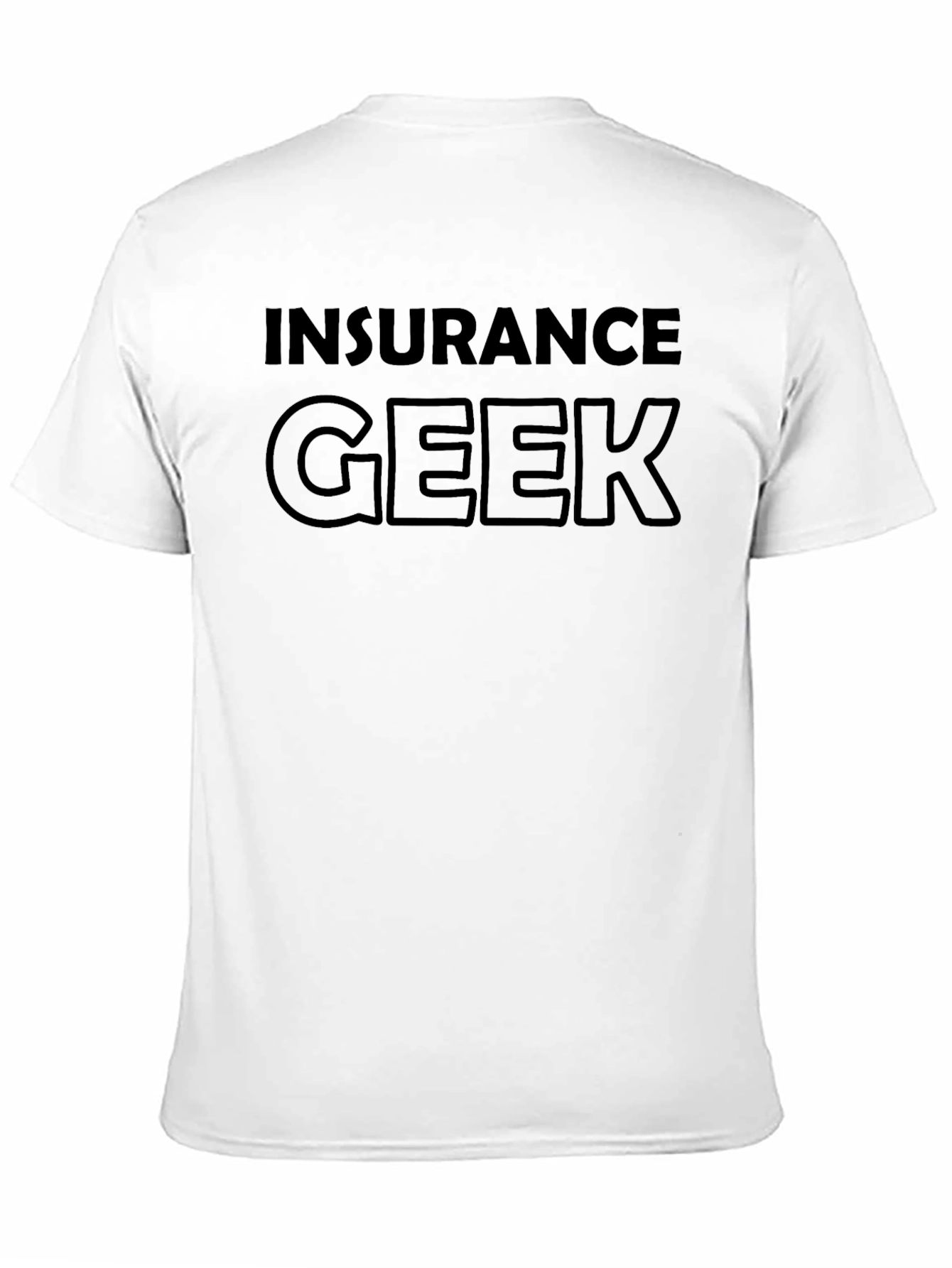 Camiseta Negra Insurance Geek - Estilo Casual