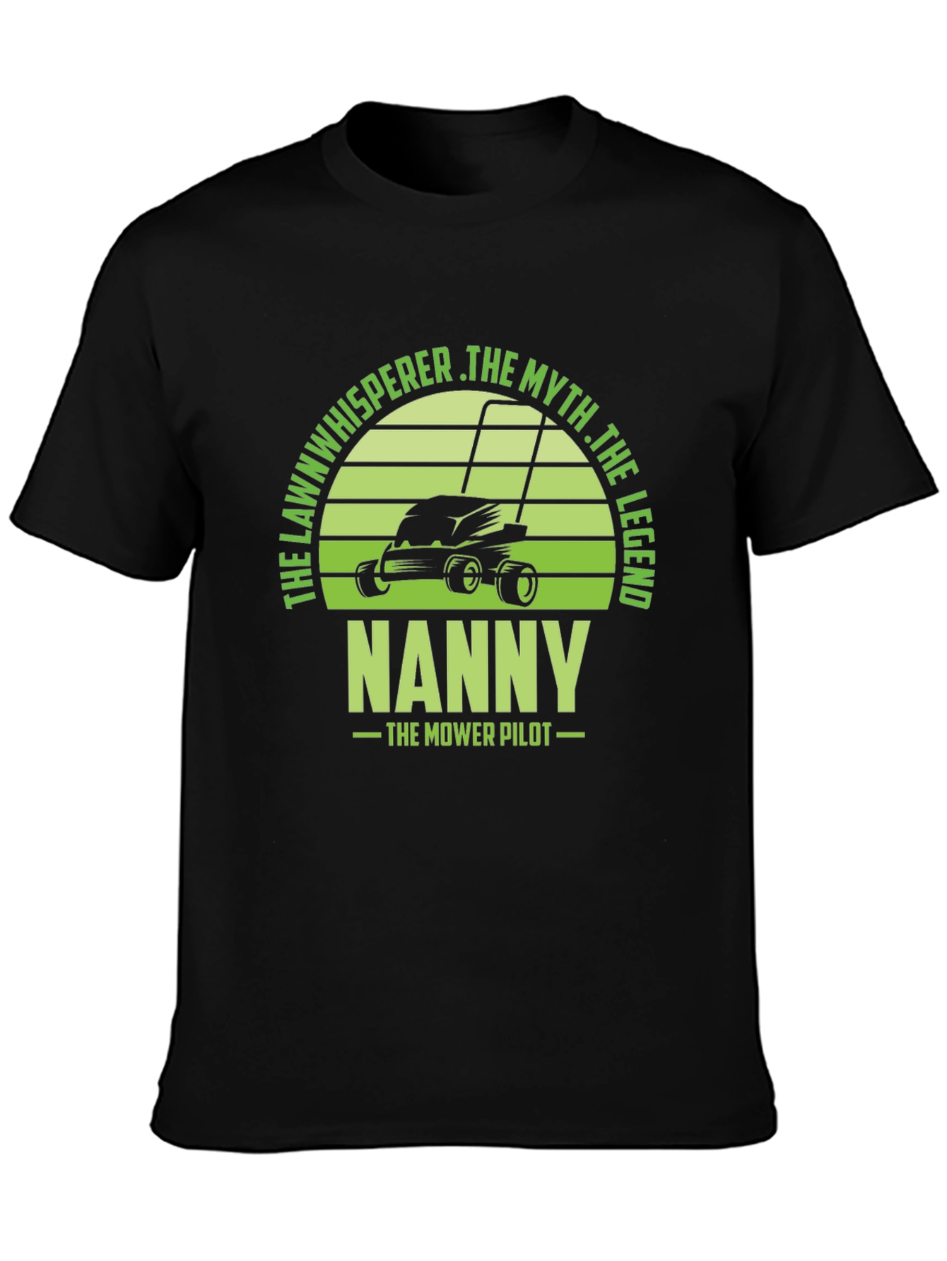 Camiseta Hombre Negra con Diseño de Jardinero NANNY