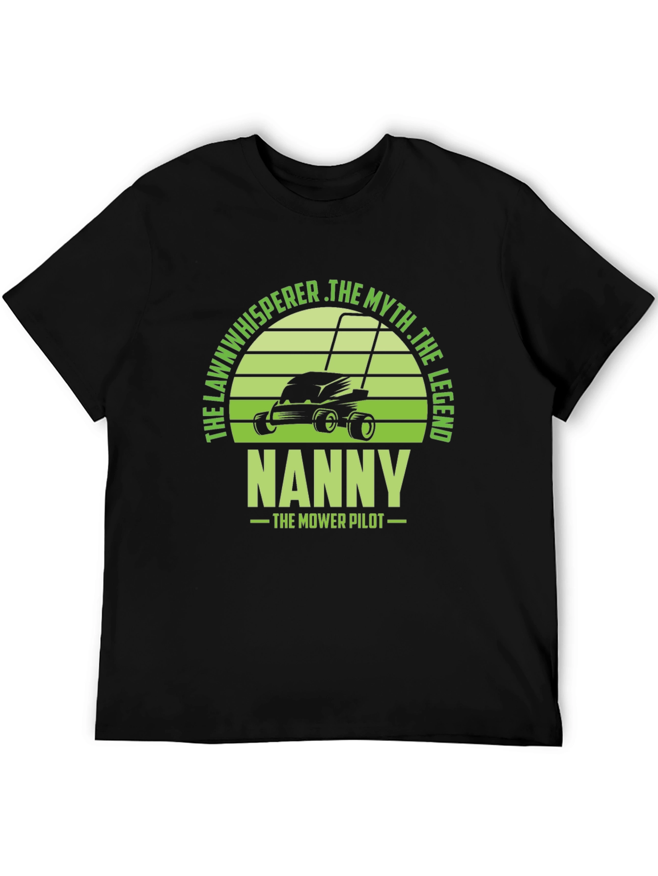 Camiseta Hombre Negra con Diseño de Jardinero NANNY