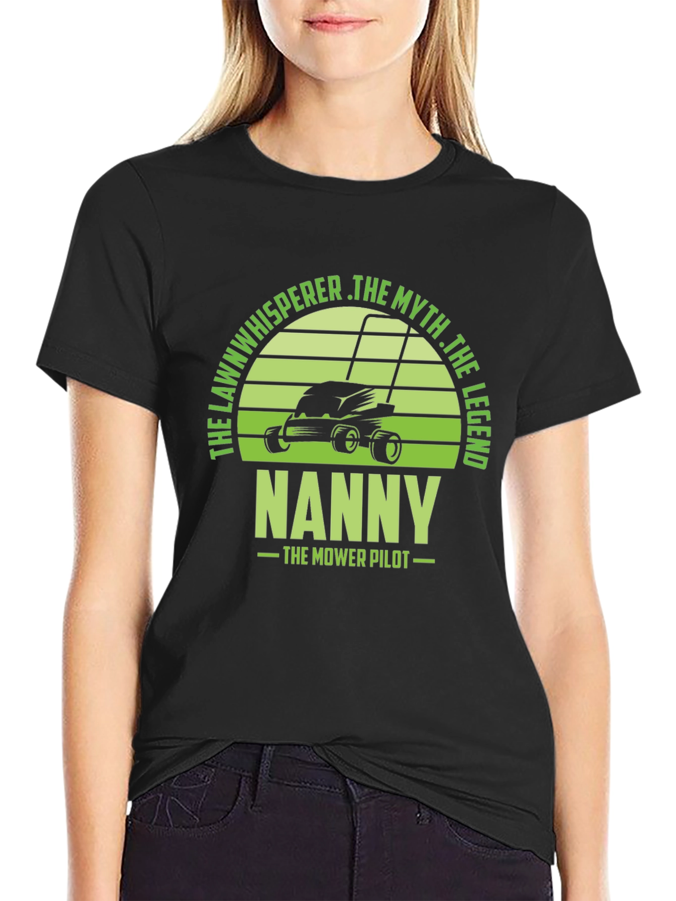 Camiseta Hombre Negra con Diseño de Jardinero NANNY