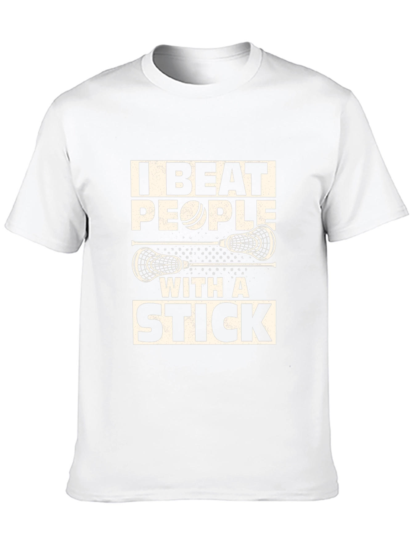 Camiseta Lacrosse: I Beat People With A Stick