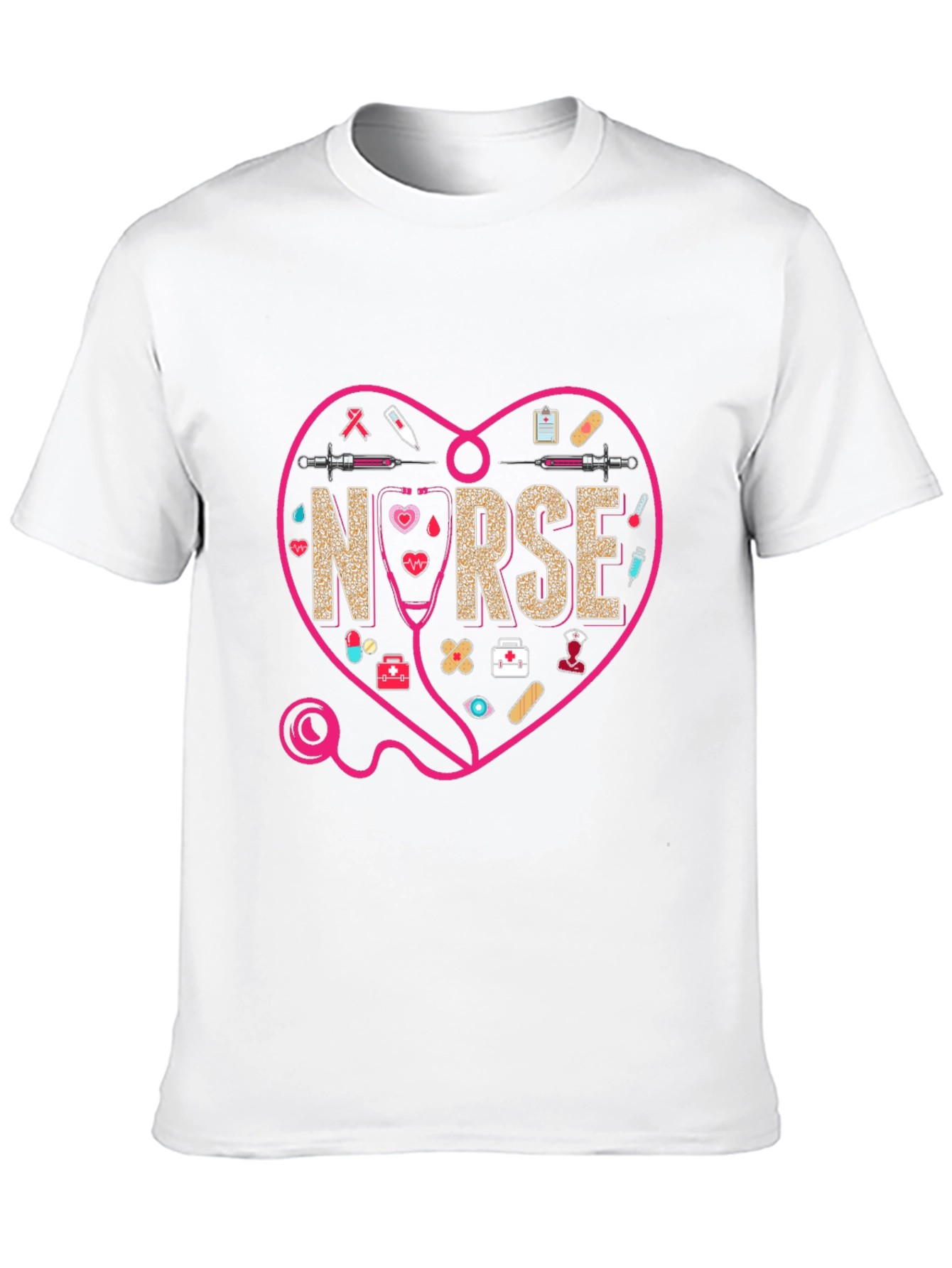 Camiseta Negra Nurse Heart