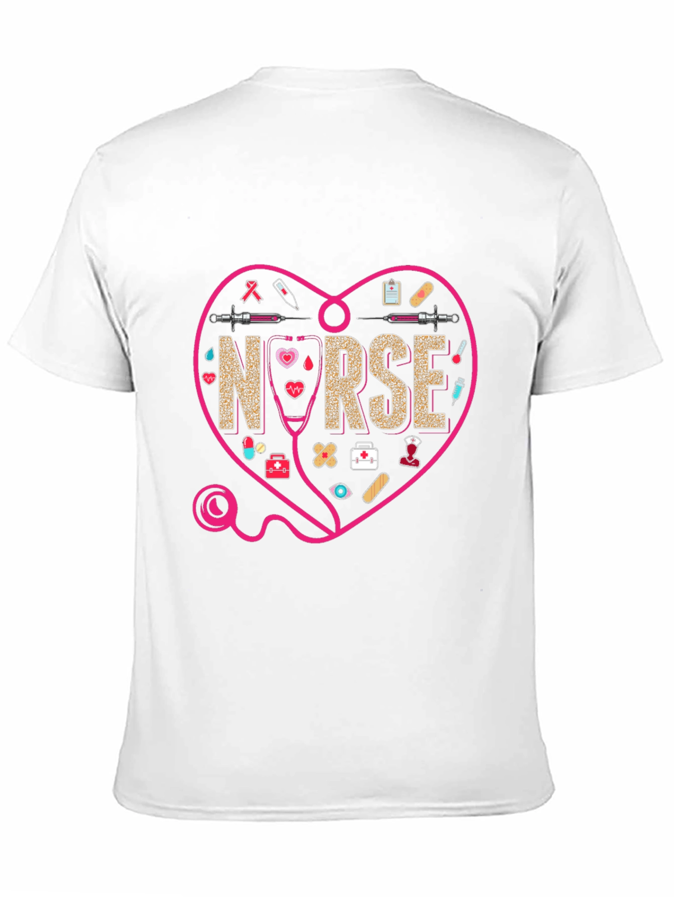 Camiseta Negra Nurse Heart