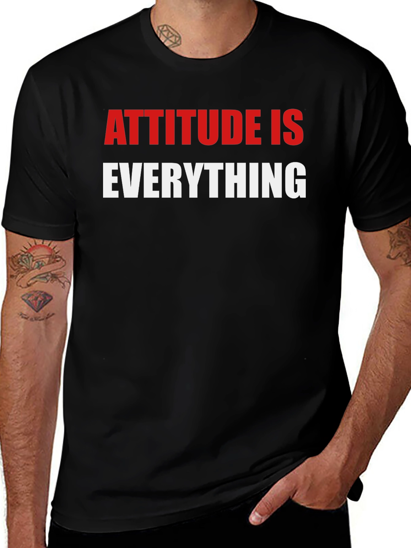 Camiseta Negra - Actitud Lo Es Todo