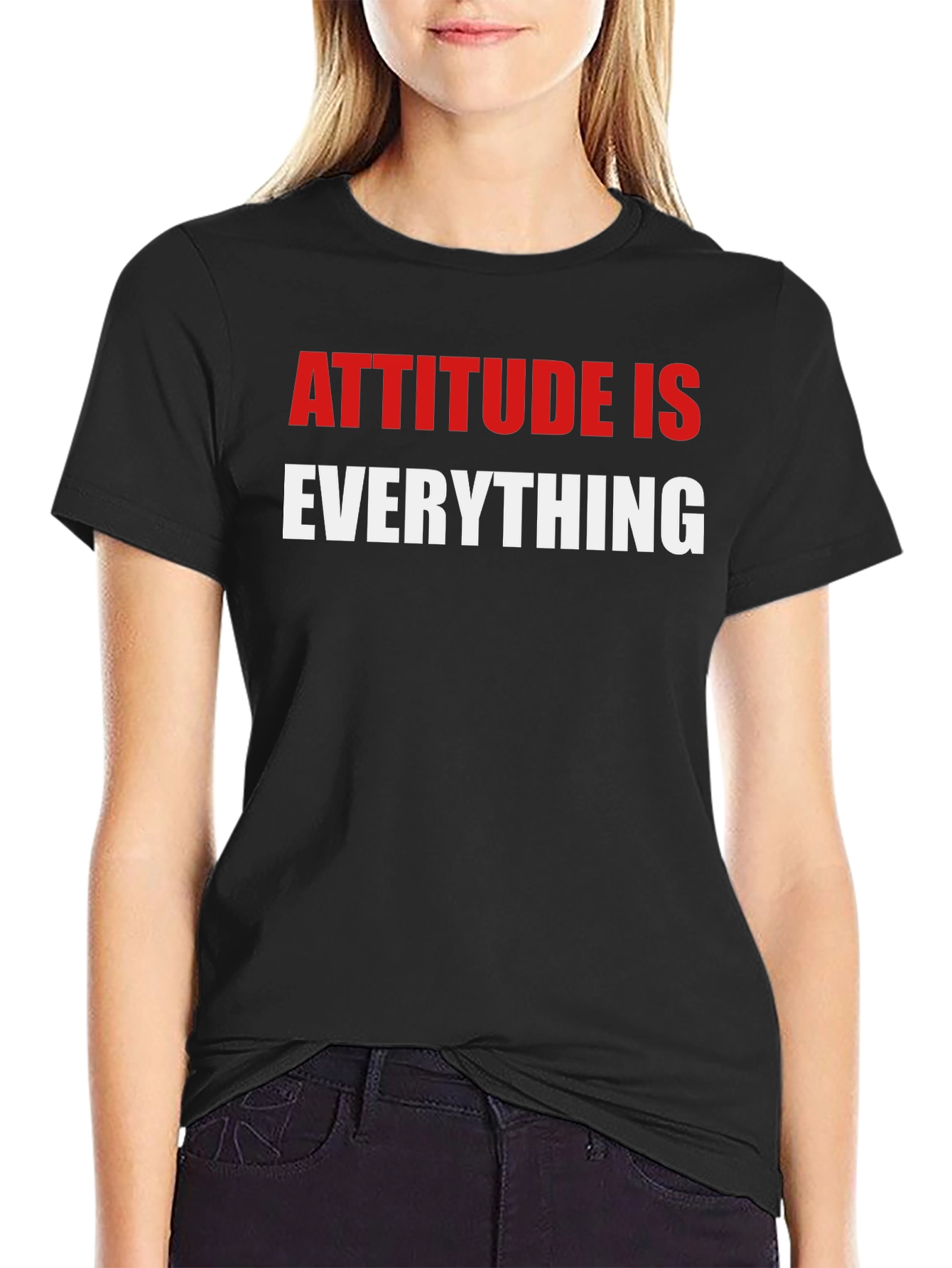 Camiseta Negra - Actitud Lo Es Todo