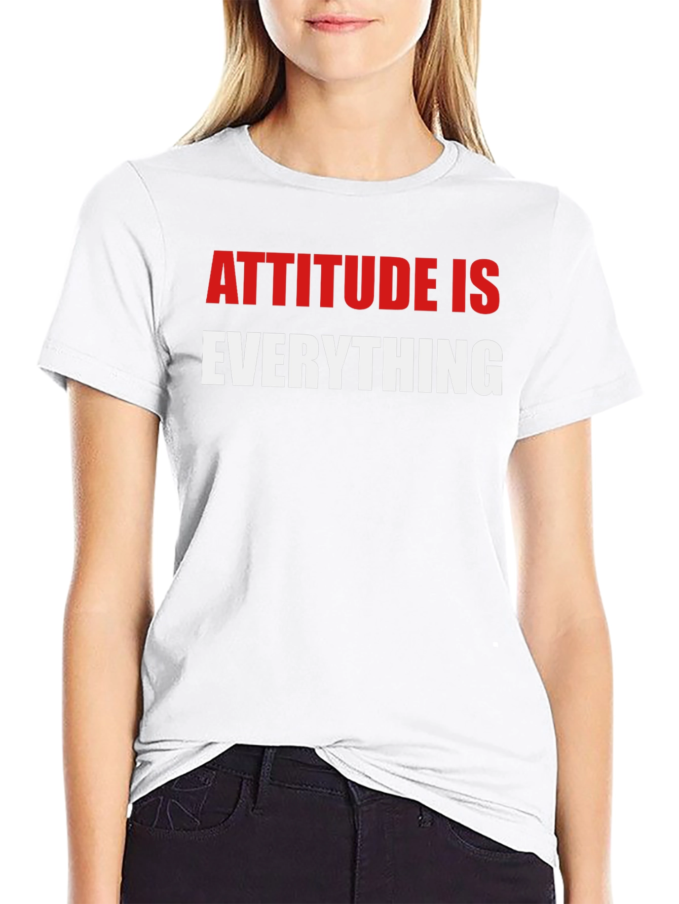Camiseta Negra - Actitud Lo Es Todo