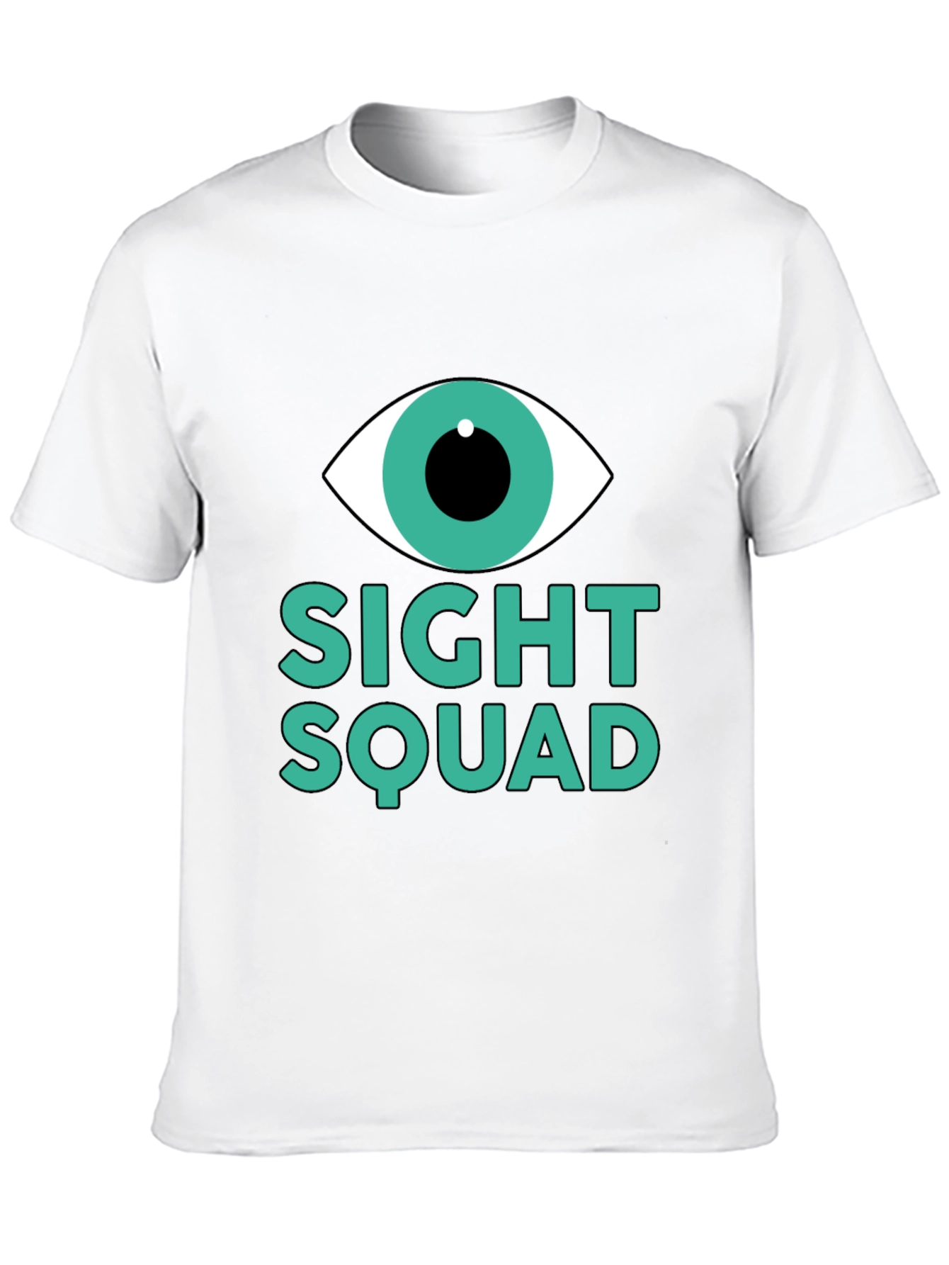 Camiseta Negra Sight Squad Ojo Gráfico Unisex