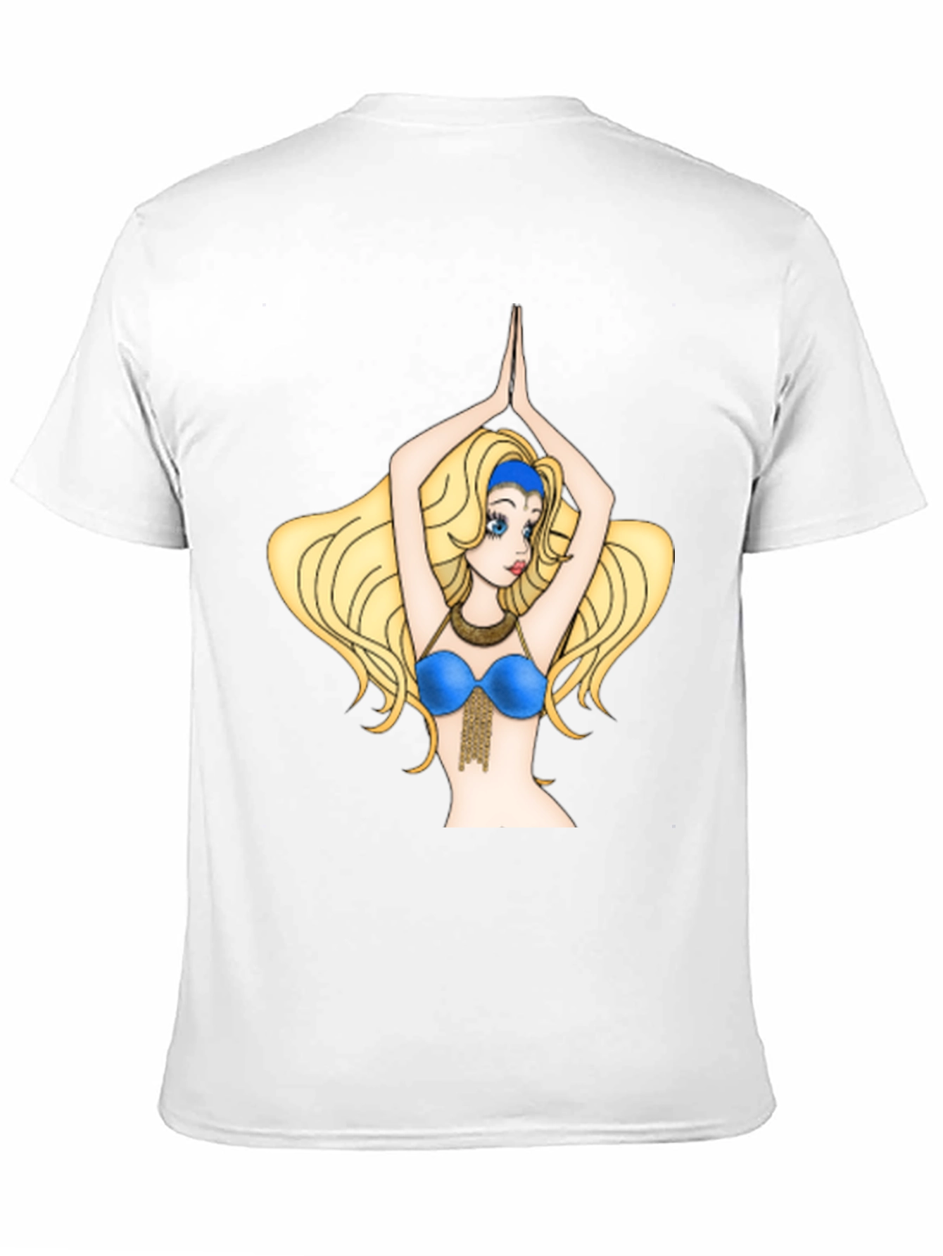 Camiseta Negra con Diseño de Bailarina Animada
