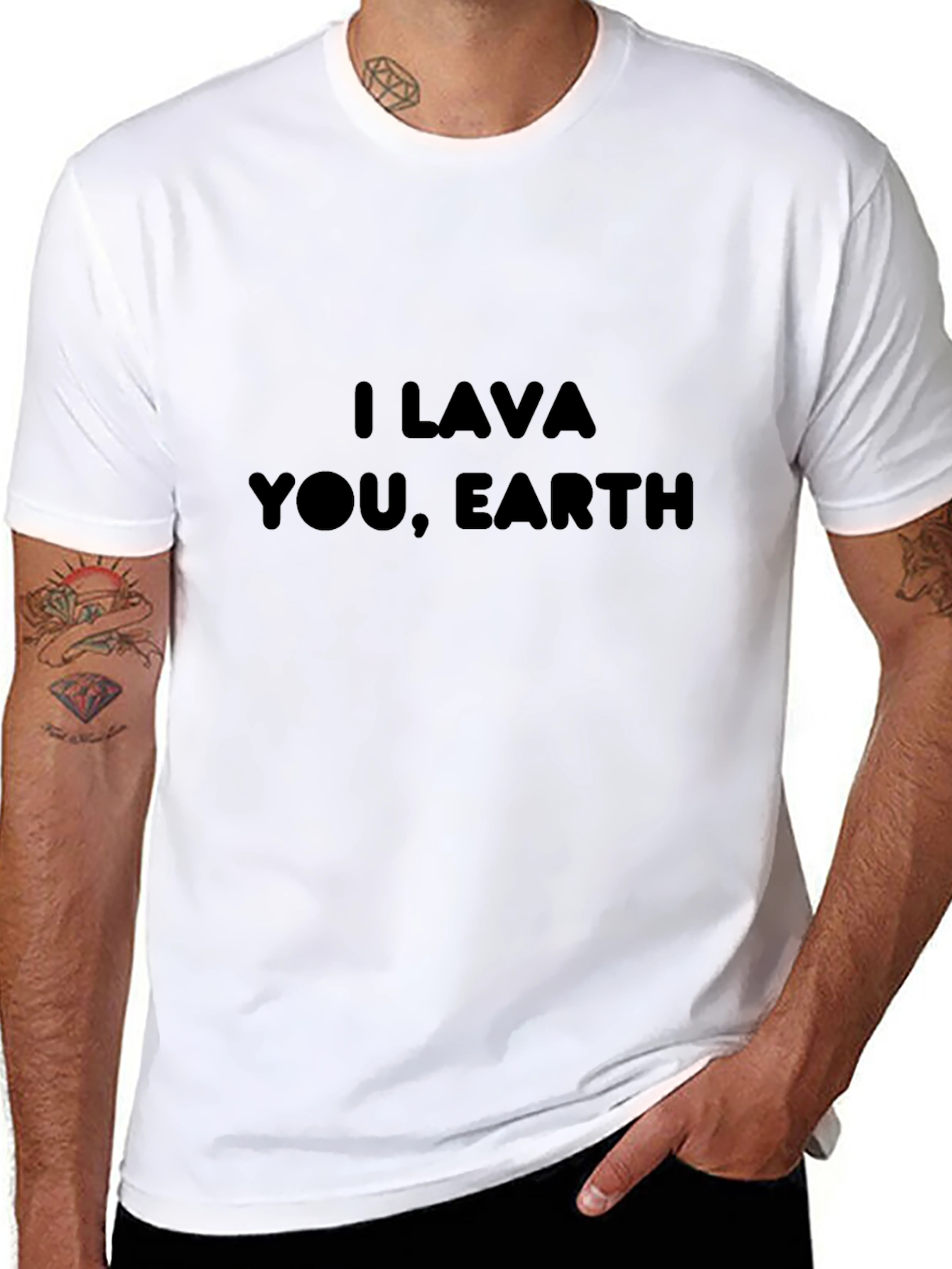 Camiseta Negra I Lava You Earth