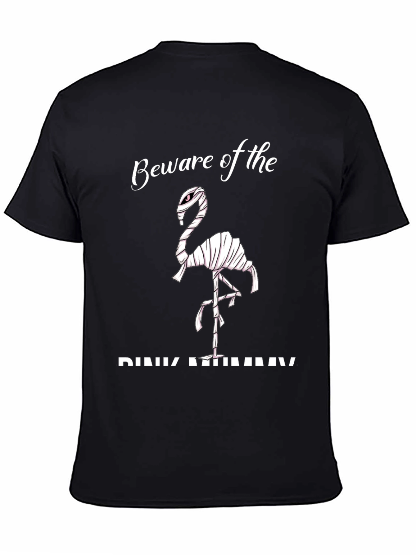 Camiseta Negra - Flamingo Momia