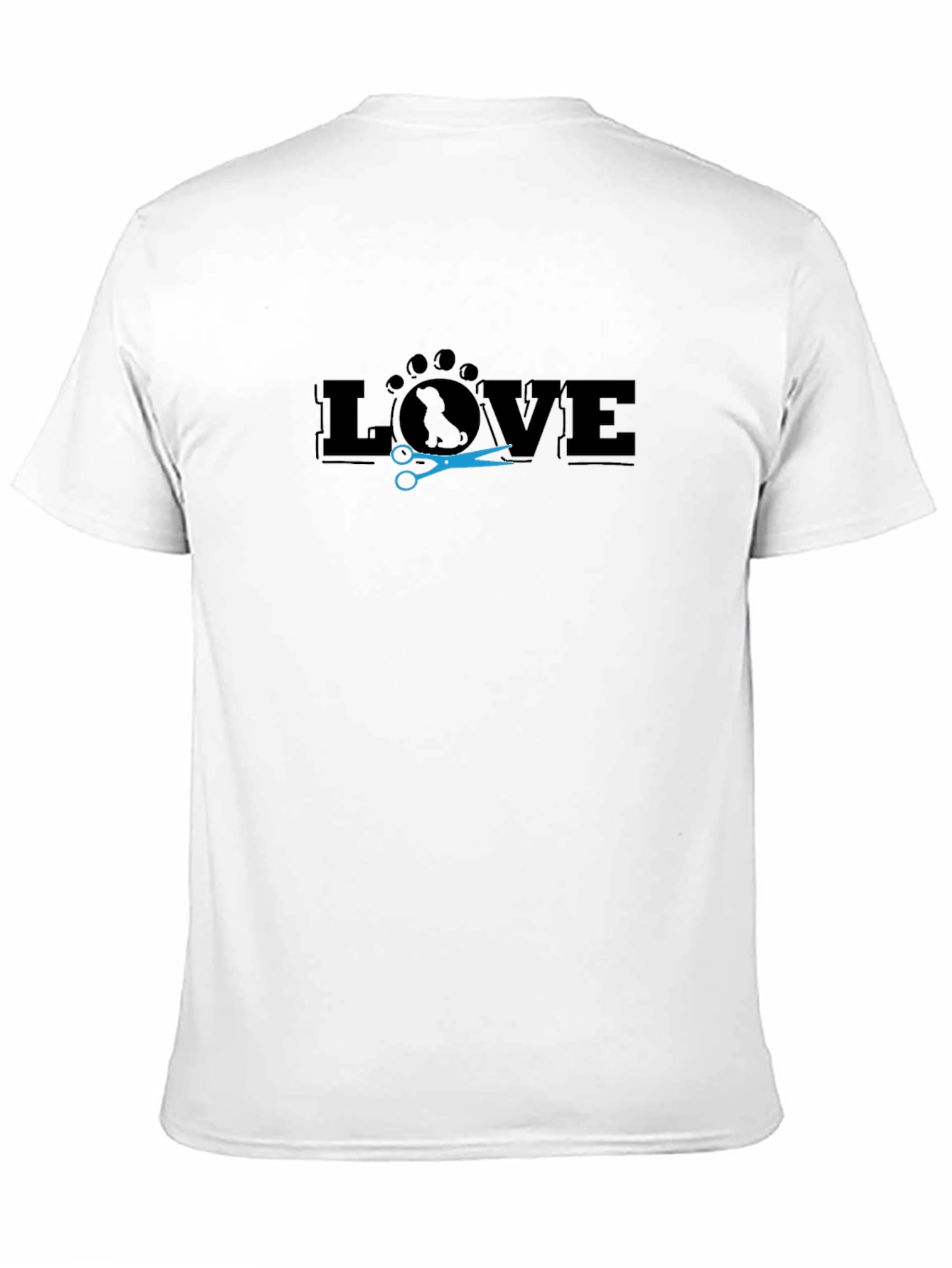 Camiseta Negra Love Peluquería Canina