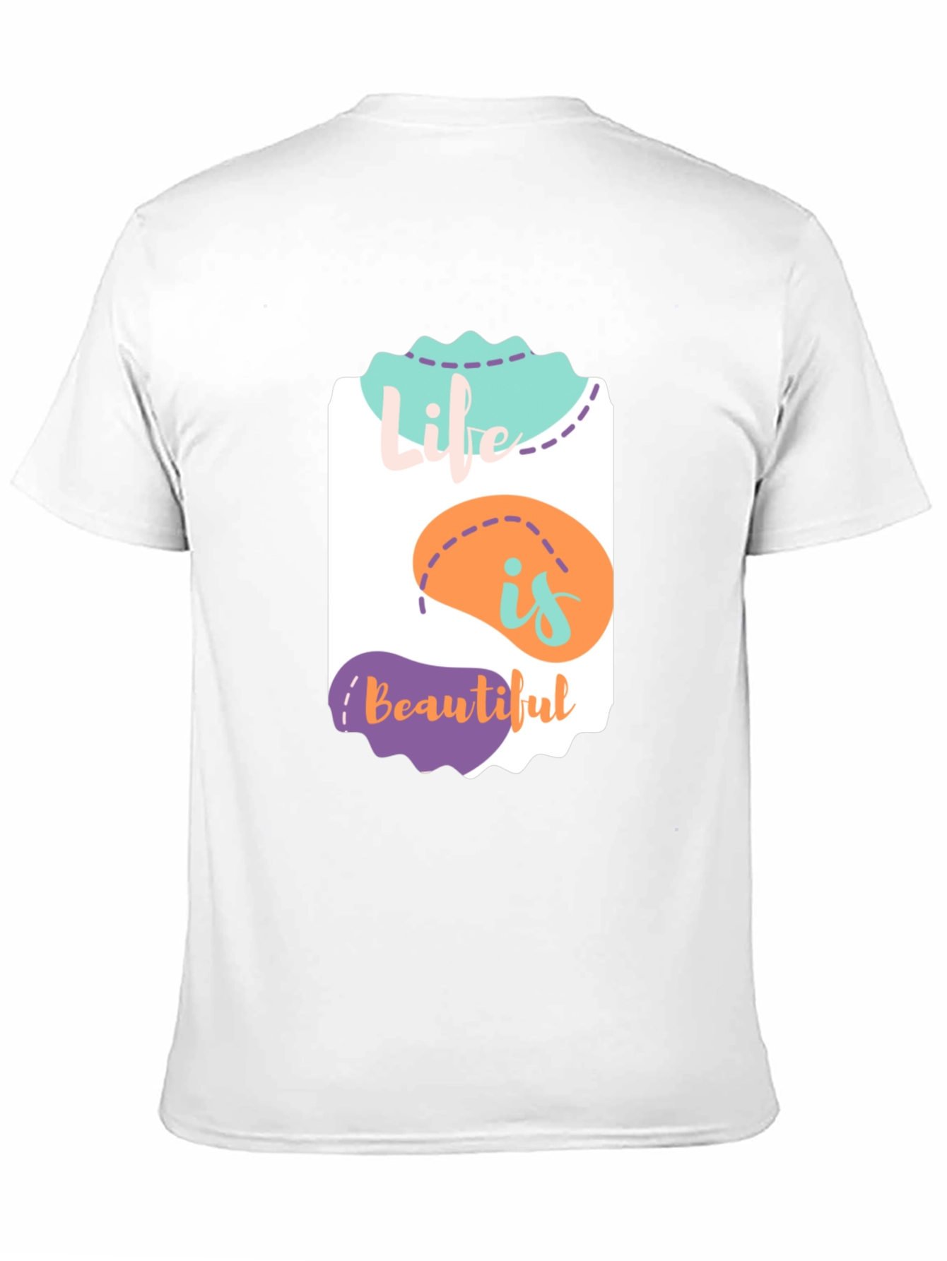 Camiseta Negra La Vida es Bella - Diseño Único
