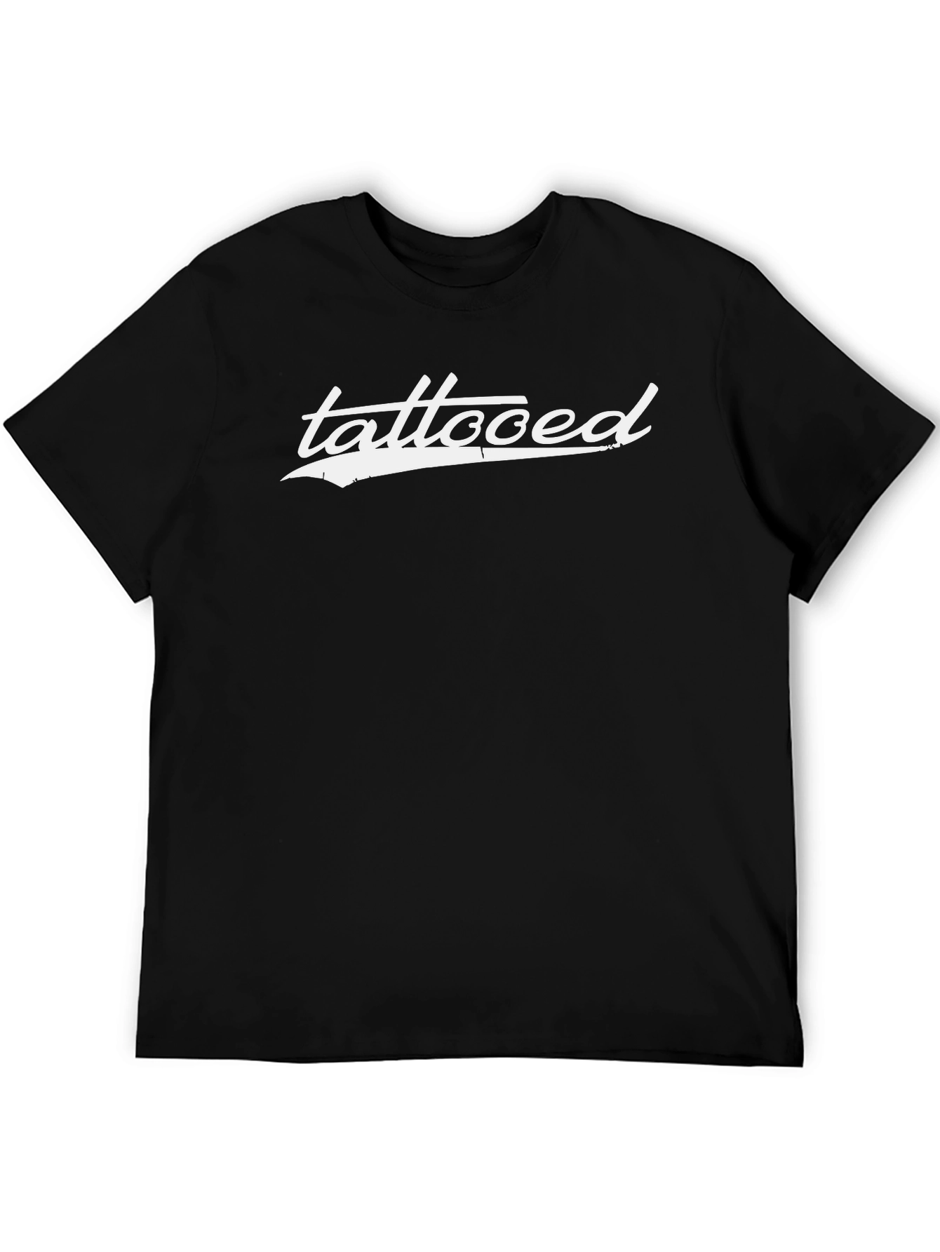 Camiseta Negra Hombre Tattooed Estilo Casual