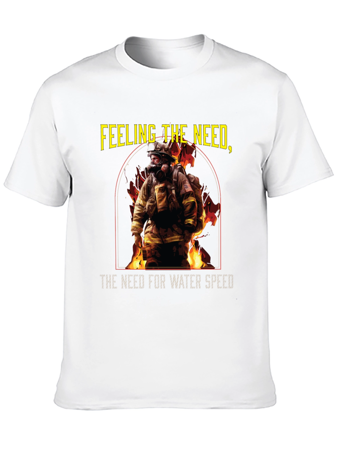 Camiseta Negra Bombero: Necesidad de Velocidad