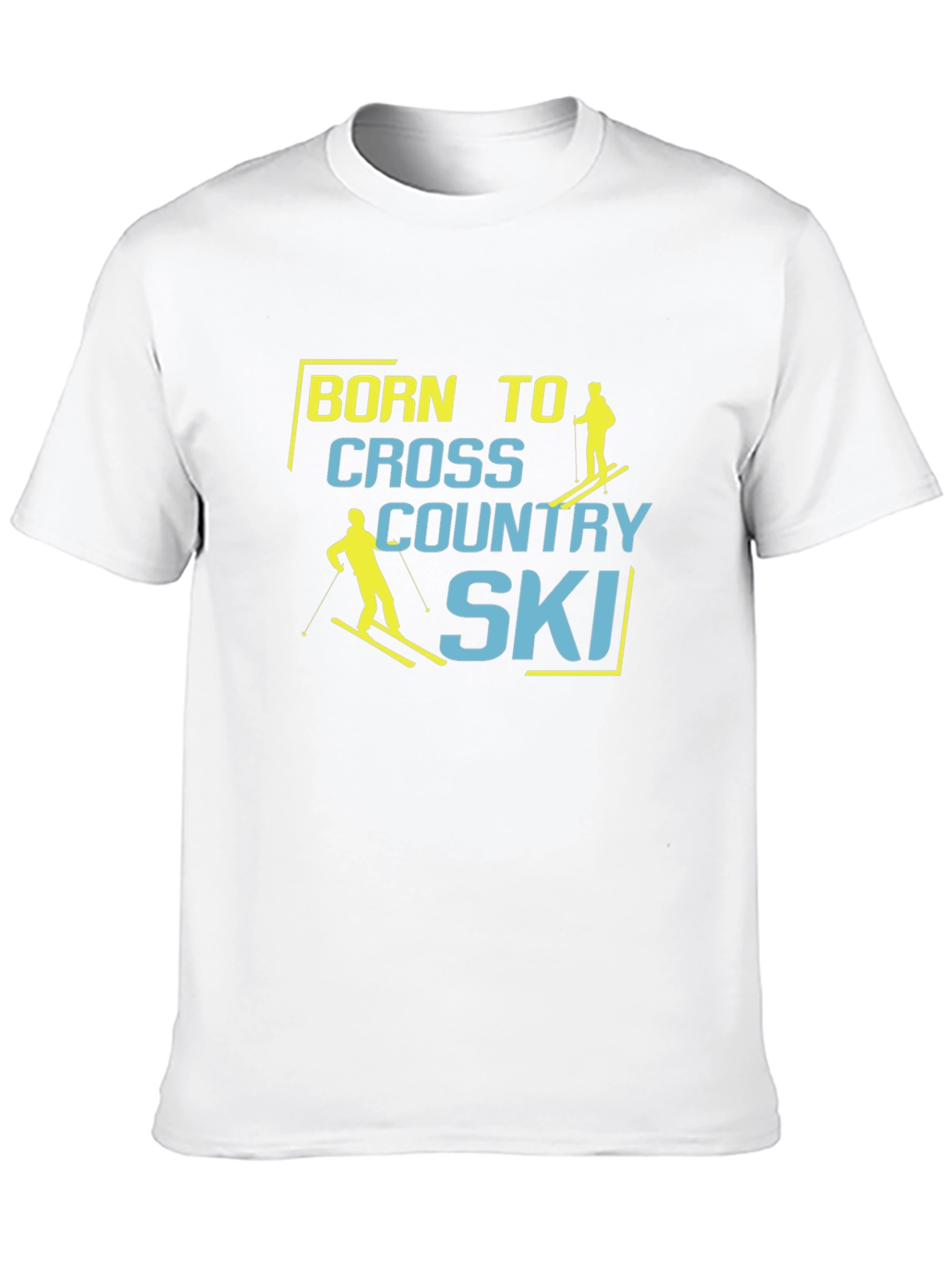 Camiseta Negra Born to Cross Country Ski