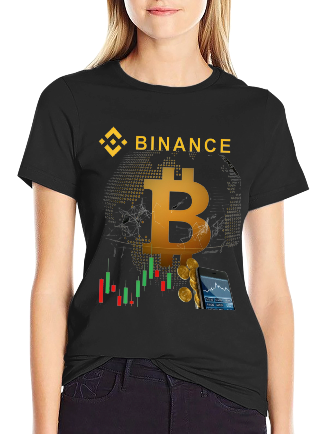 Camiseta Bitcoin Binance Criptomoneda