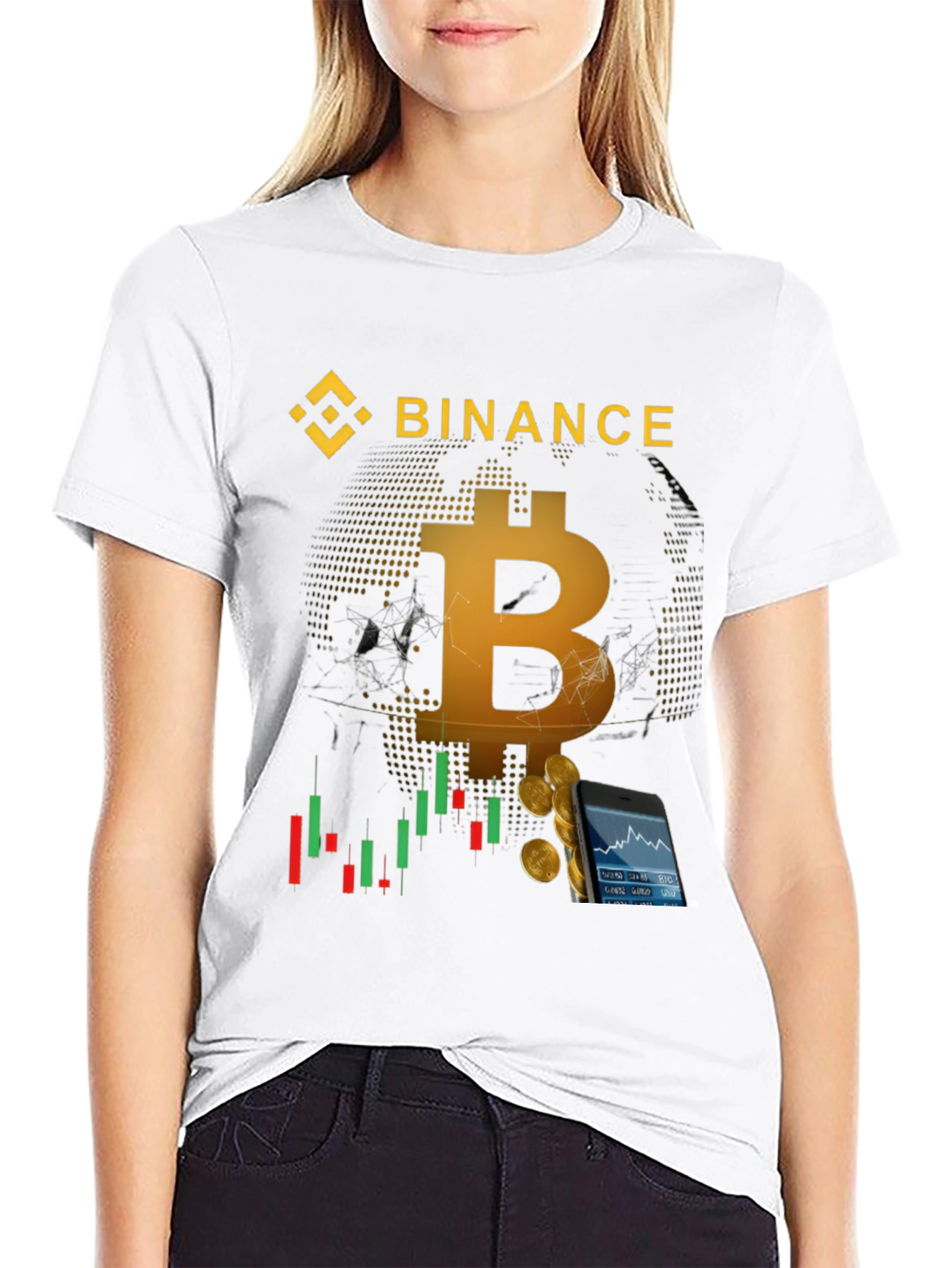 Camiseta Bitcoin Binance Criptomoneda