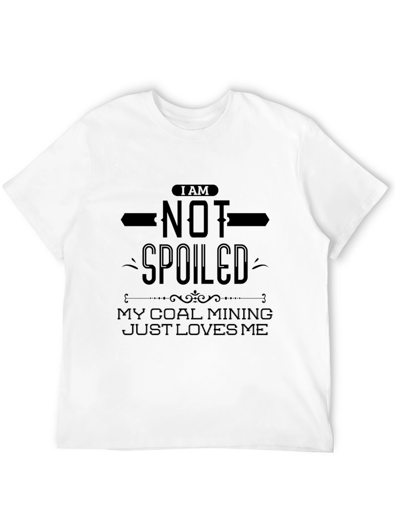 Camiseta Negra: No Soy Consentido ¡Amo La Minería!