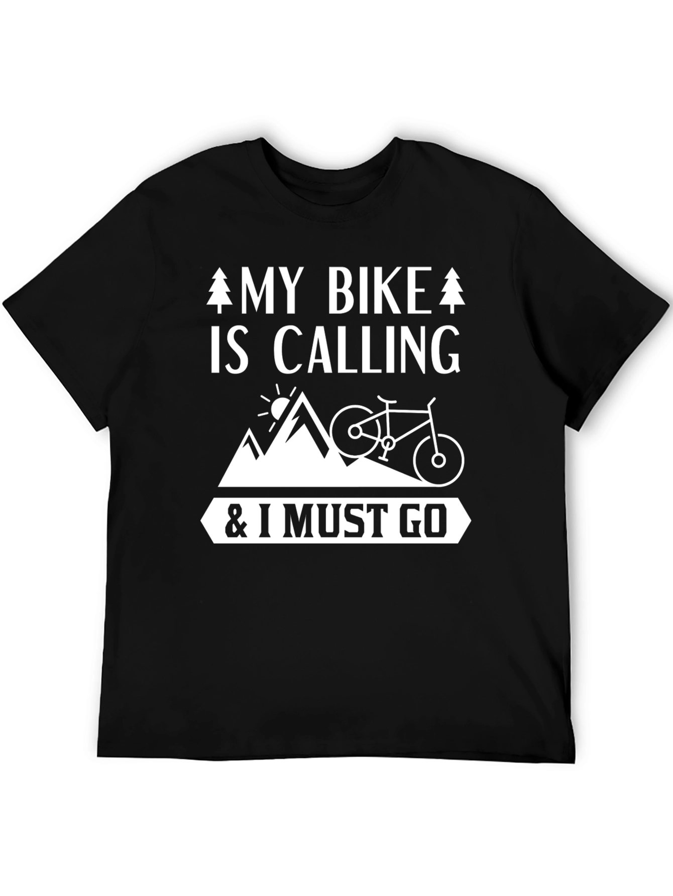 Camiseta Negra Mi Bicicleta Llama