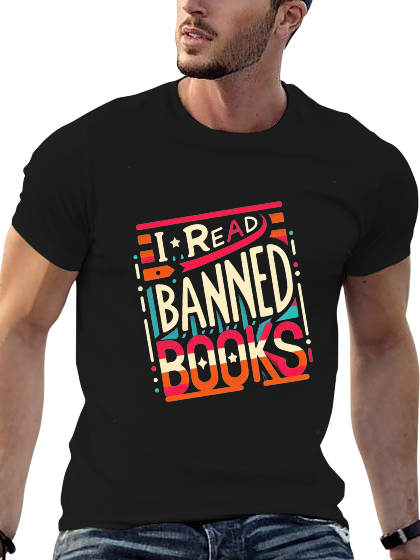 Camiseta Negra: ¡Yo Leo Libros Prohibidos!