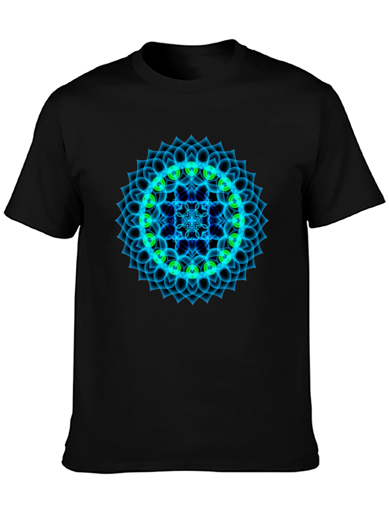 Camiseta Negra Mandala Chakra