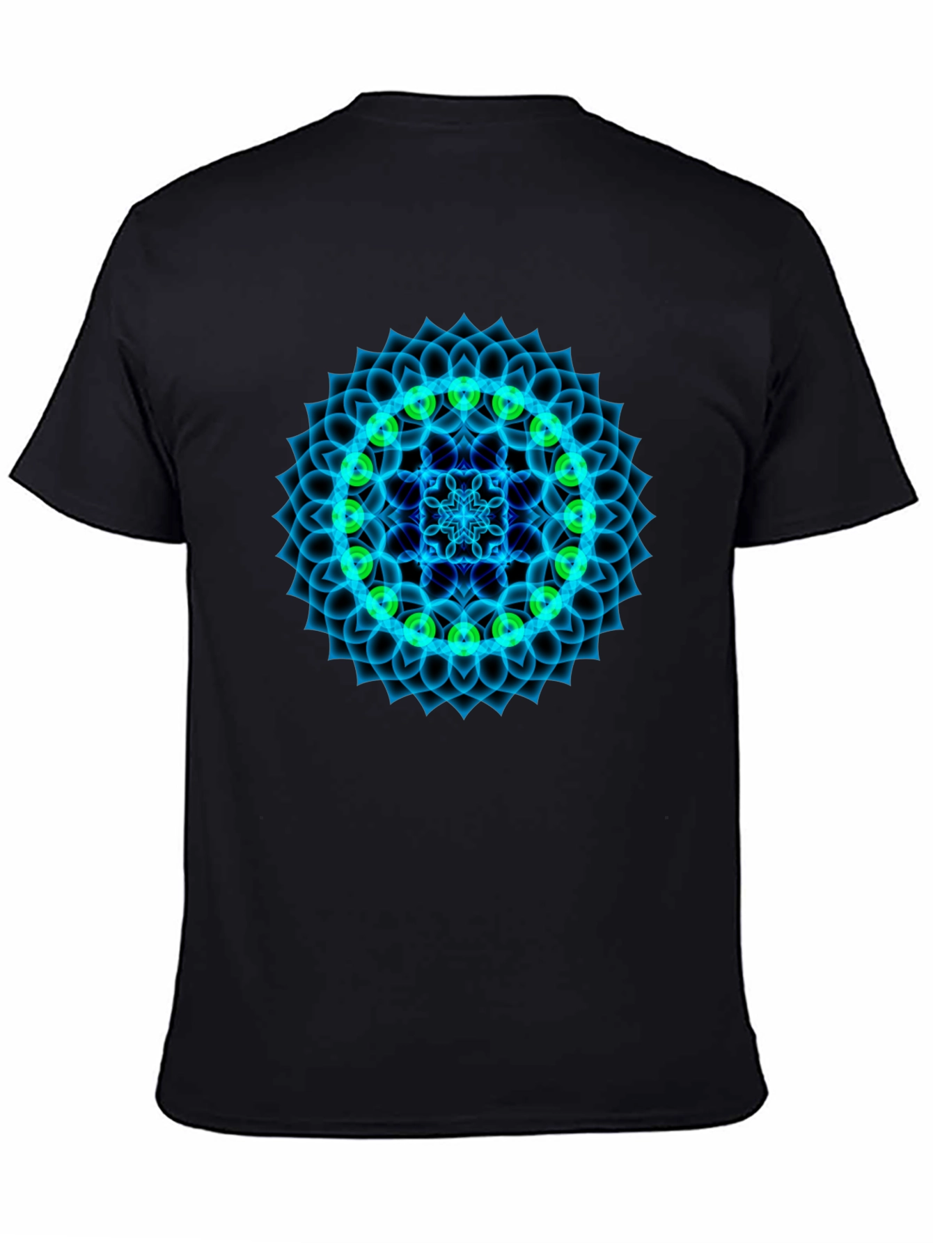 Camiseta Negra Mandala Chakra