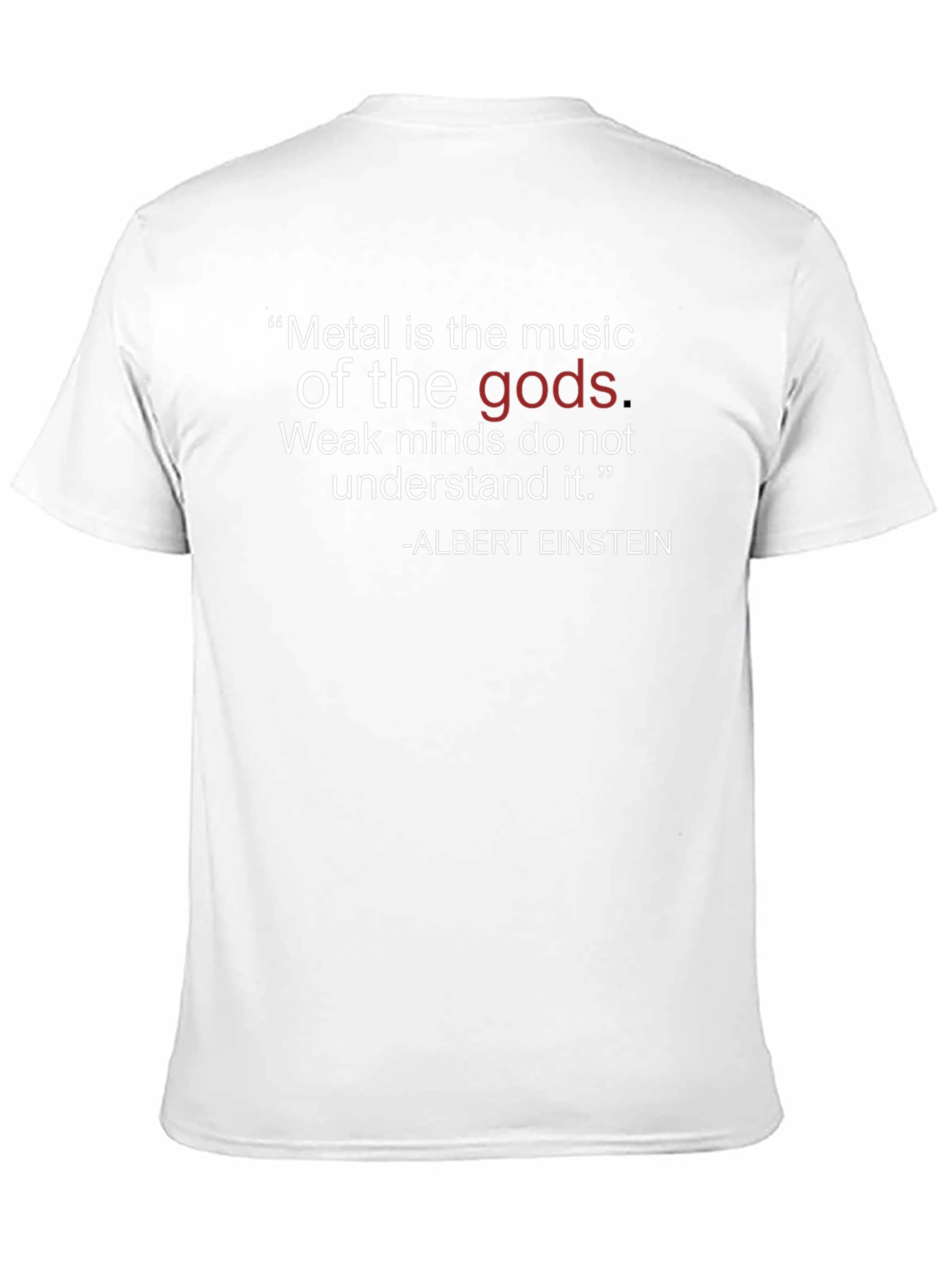 Camiseta Negra Metal es la música de los dioses