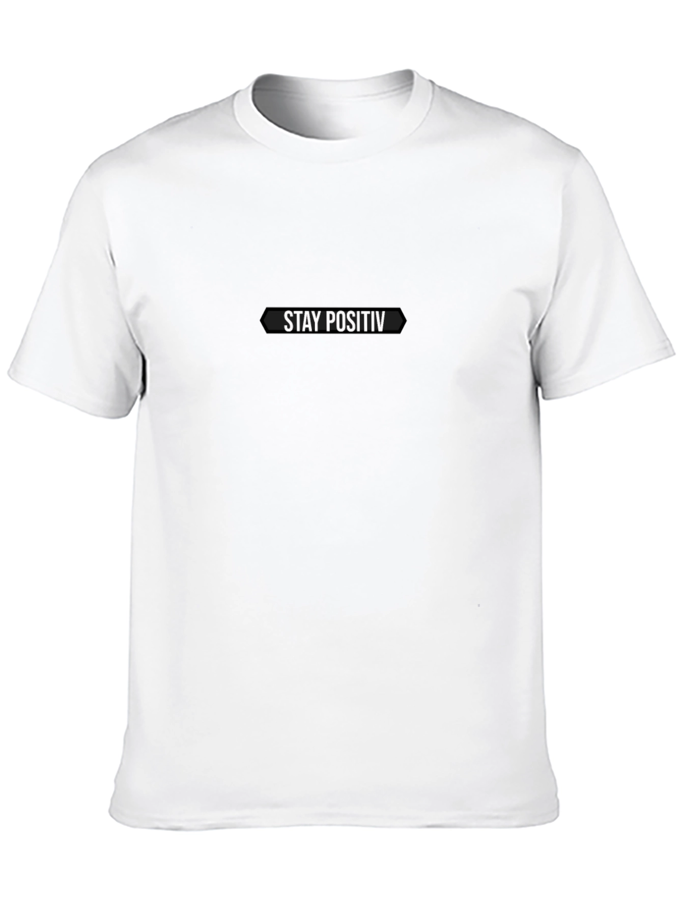 Camiseta Negra Hombre - Stay Positiv