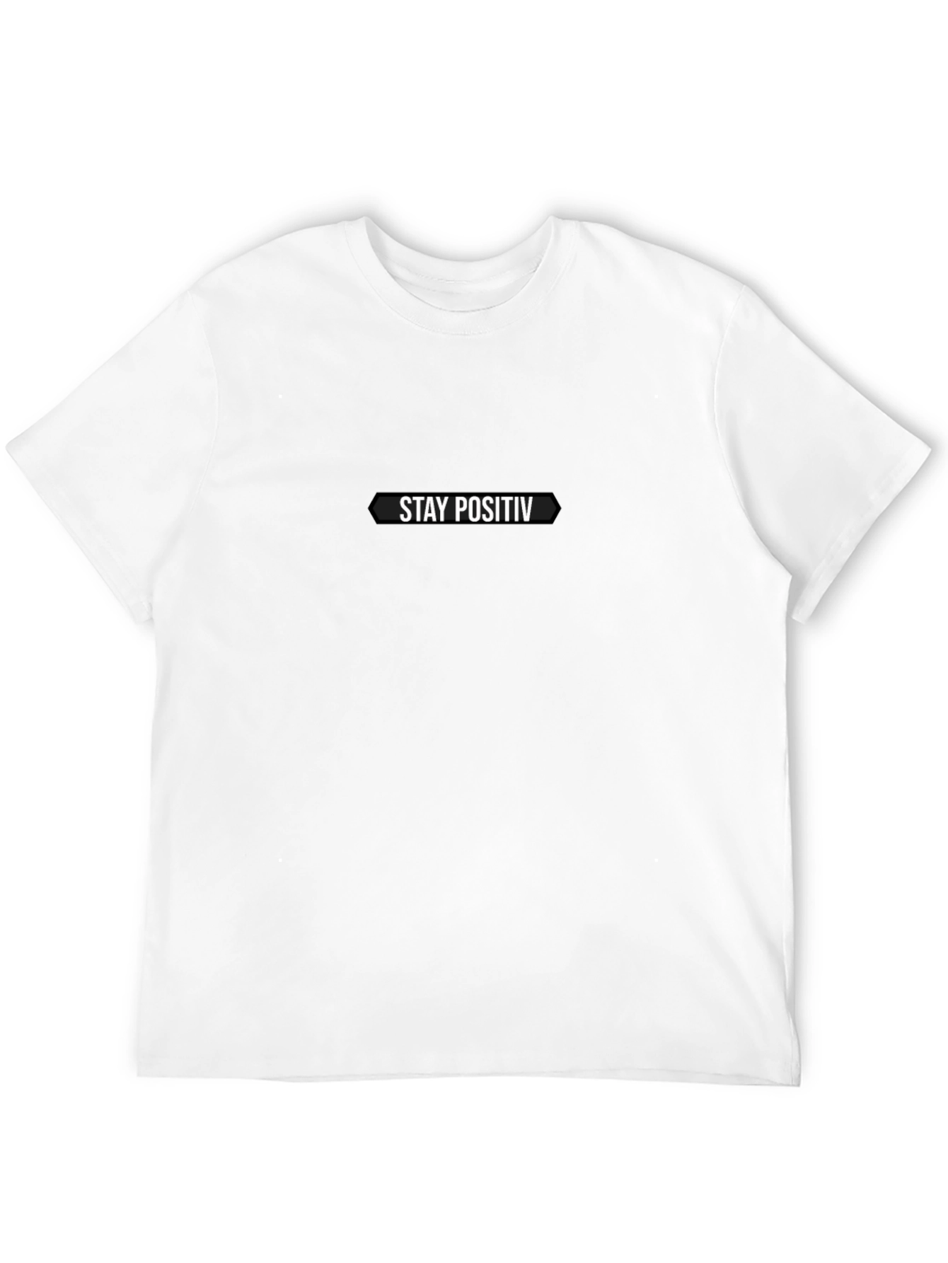 Camiseta Negra Hombre - Stay Positiv