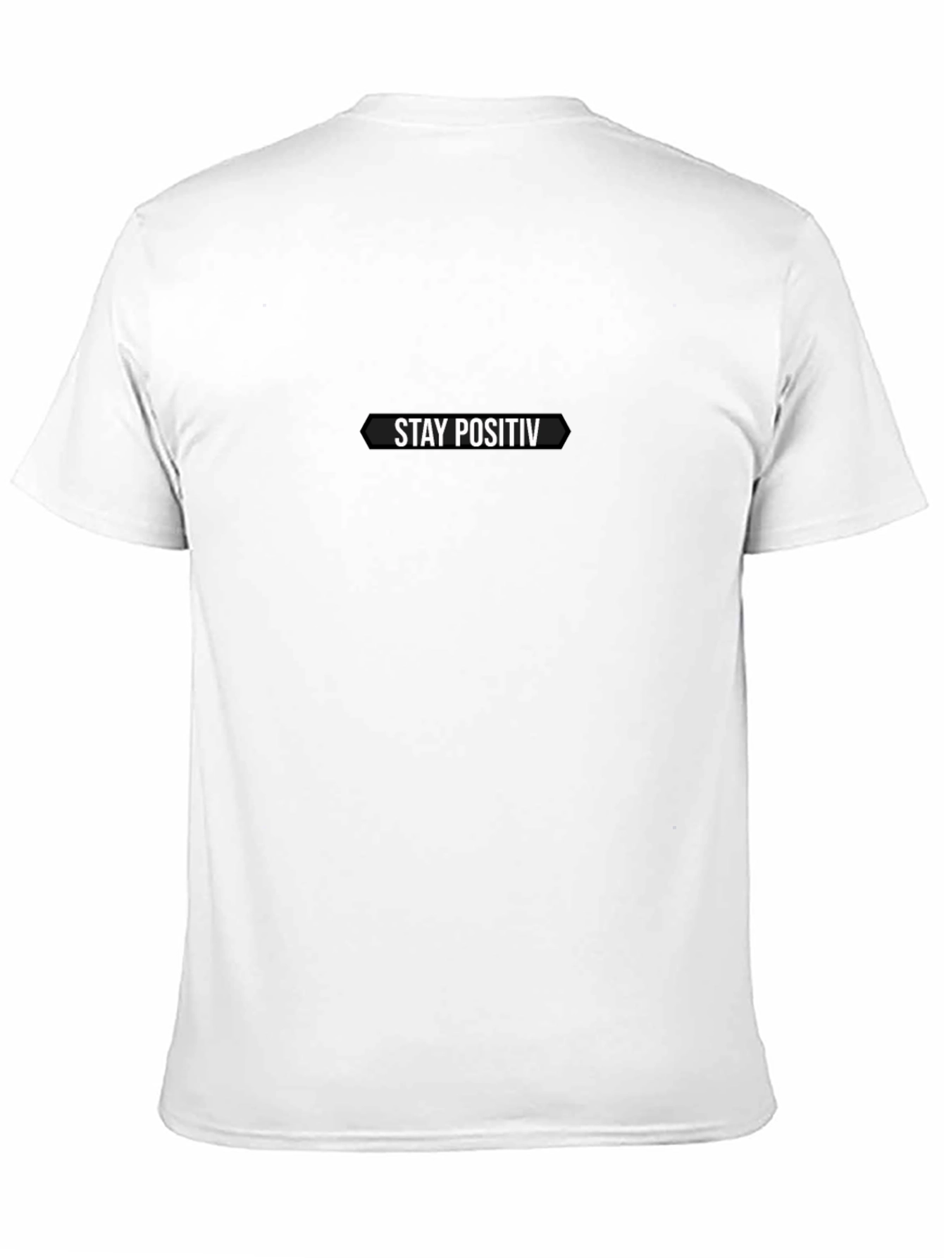 Camiseta Negra Hombre - Stay Positiv